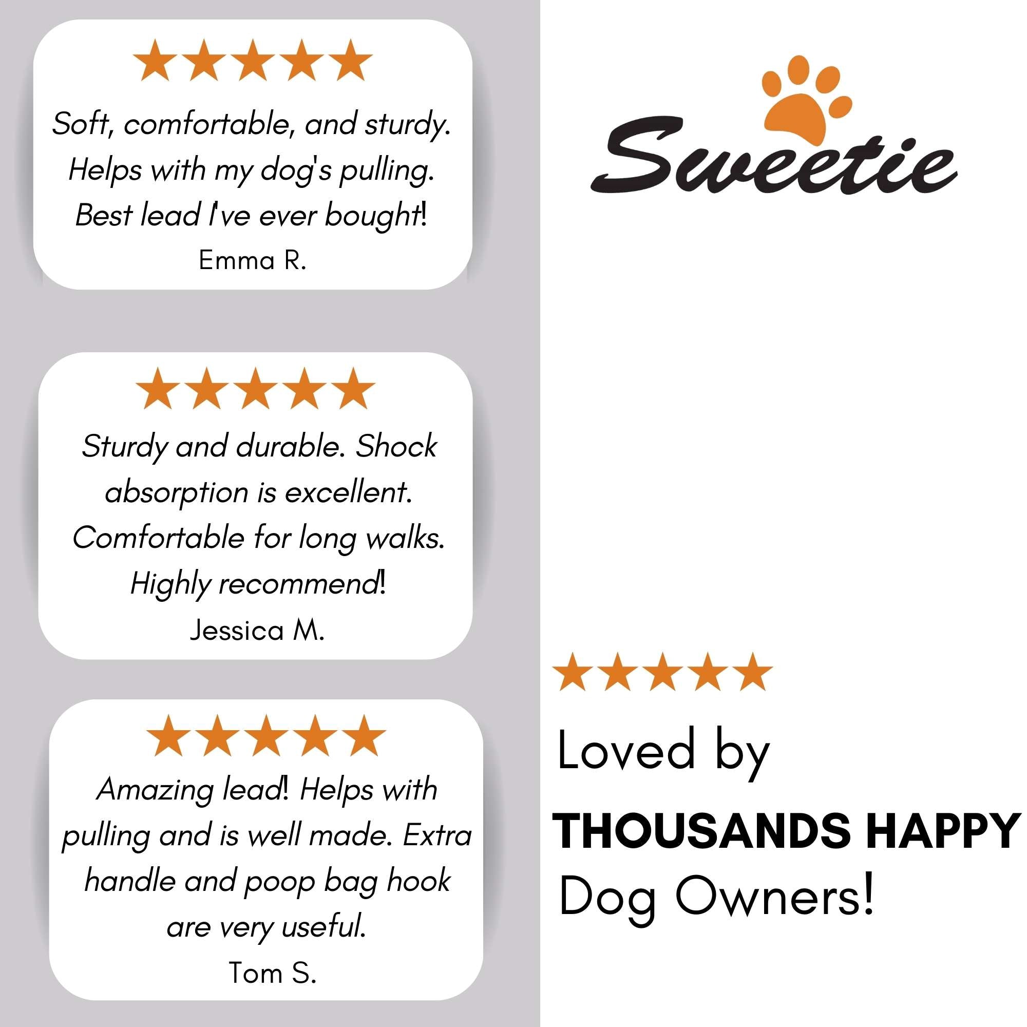 Premium Strong Bungee Leads - Sweetie