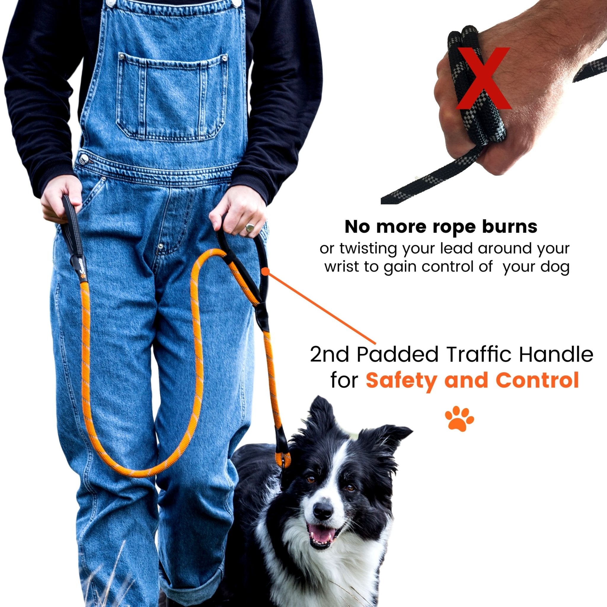 Black Rope Lead - Sweetie
