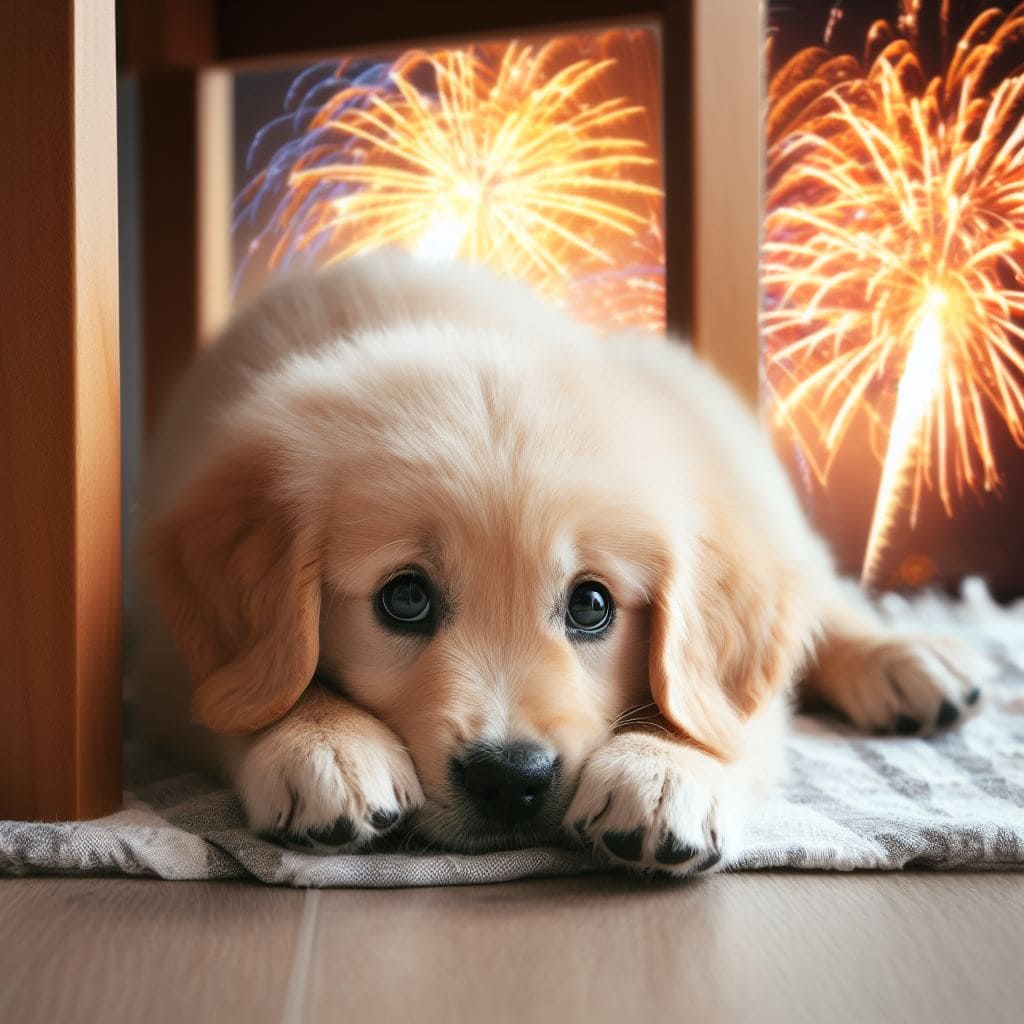 How to Calm Scared Dogs During Fireworks Shows - Sweetie