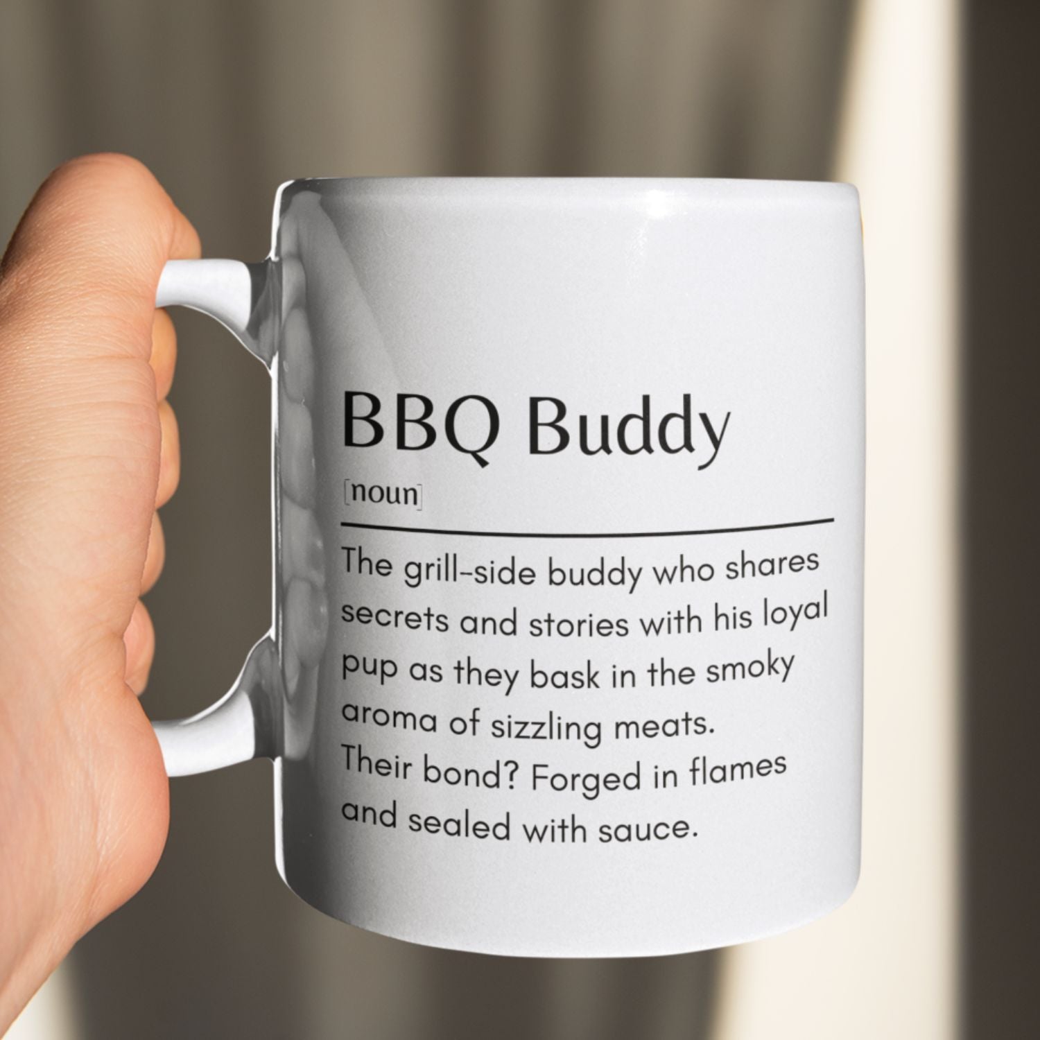 BBQ Buddy Mug Definition -11oz White Mug - Sweetie