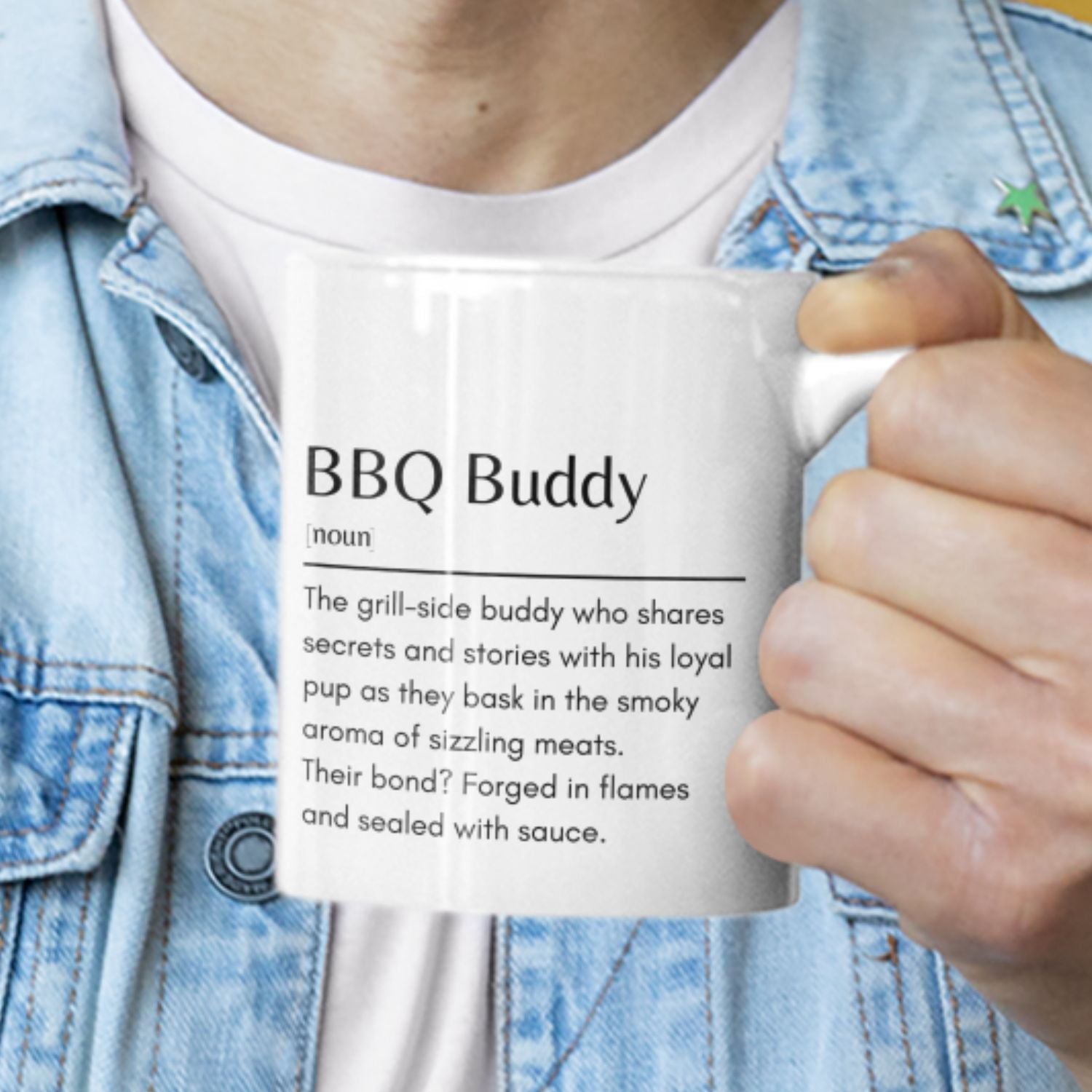 BBQ Buddy Mug Definition -11oz White Mug - Sweetie