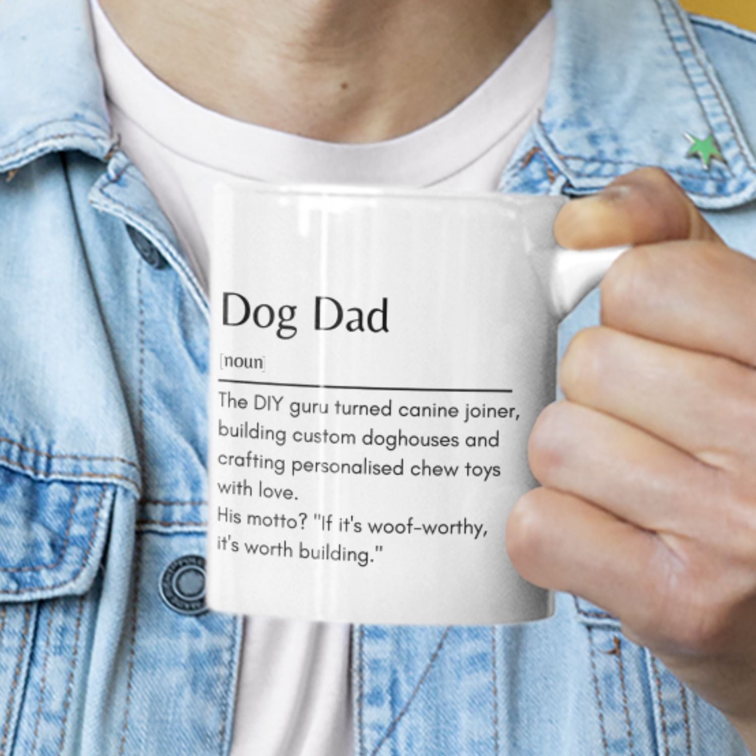 Dog Dad -DIY Mug Definition -11oz White Mug - Sweetie