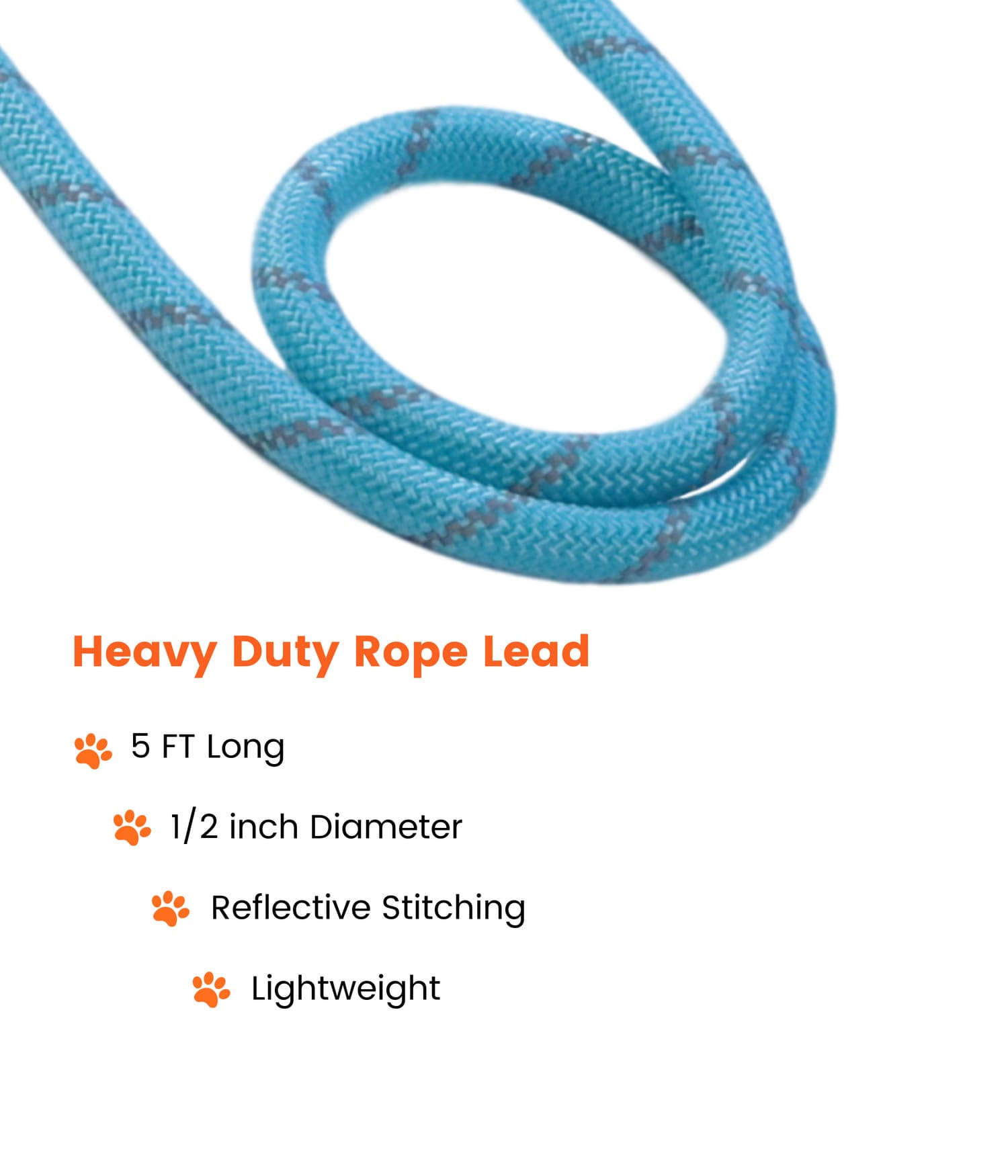 Blue Rope Lead - Sweetie