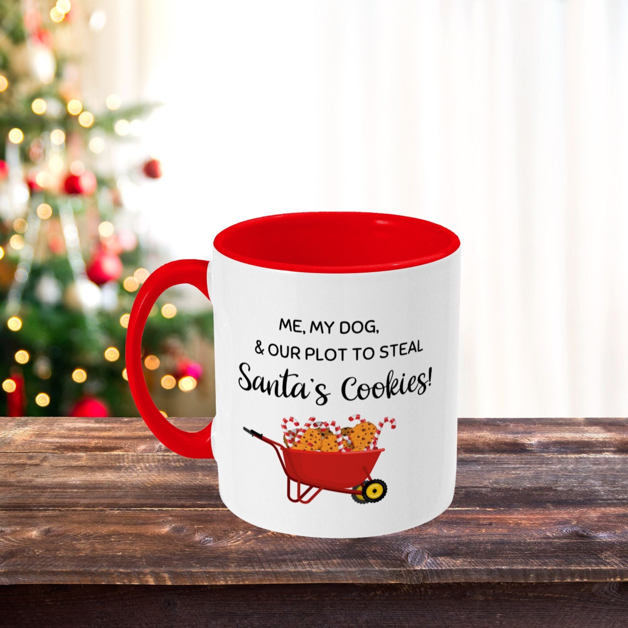 Christmas Funny Mug Santa's Cookies, 11oz Gift Mug - Sweetie