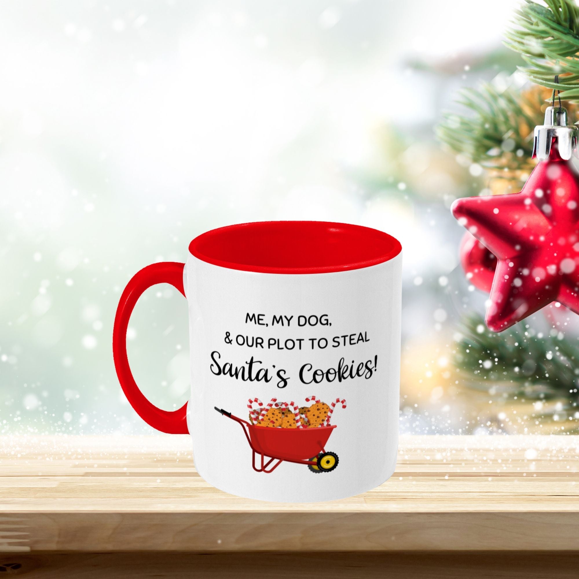 Christmas Funny Mug Santa's Cookies, 11oz Gift Mug - Sweetie