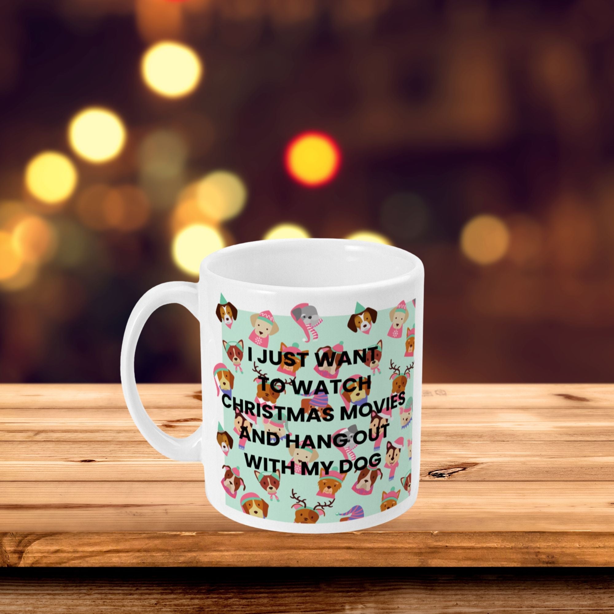 Christmas Mug Dog and Movies - Sweetie