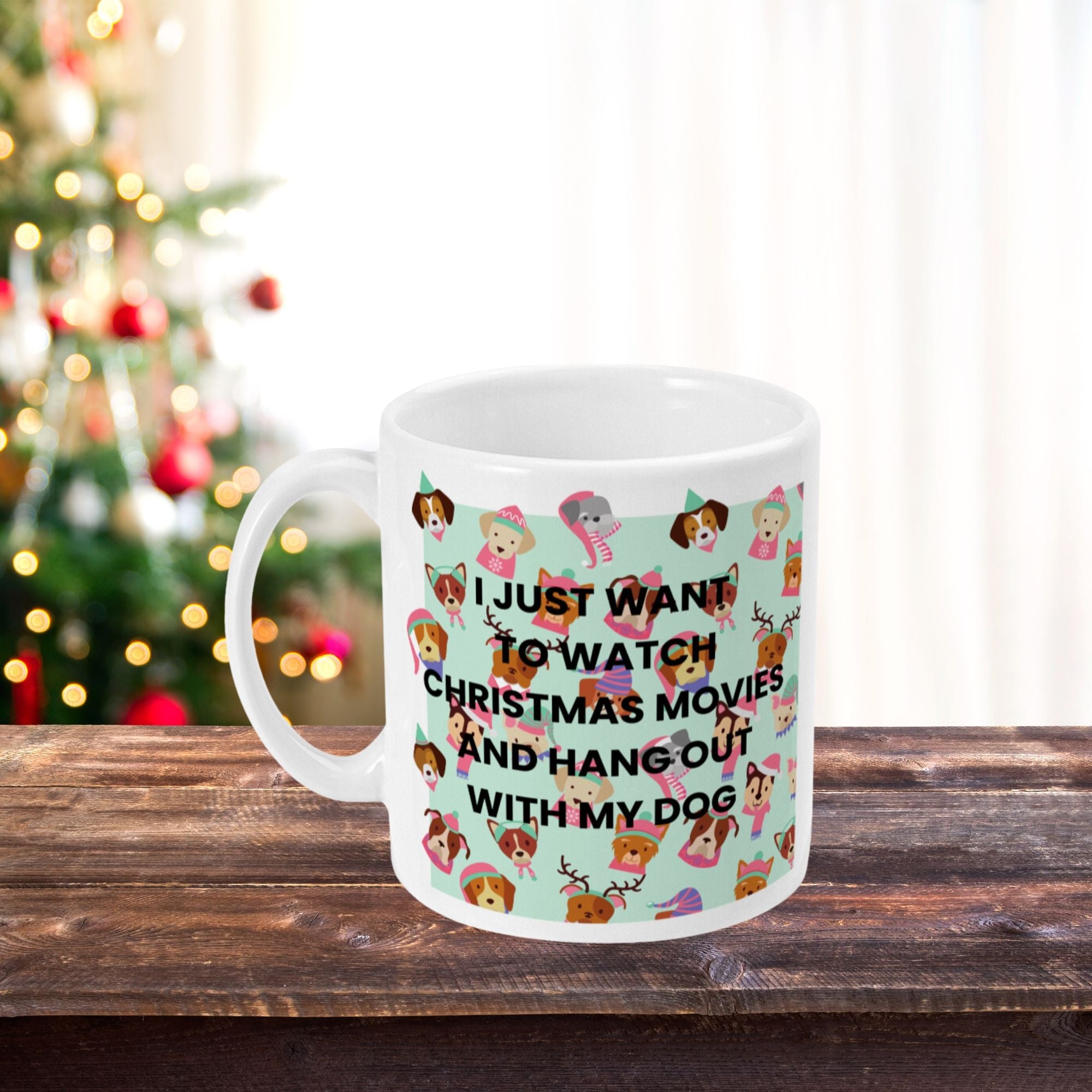 Christmas Mug Dog and Movies - Sweetie
