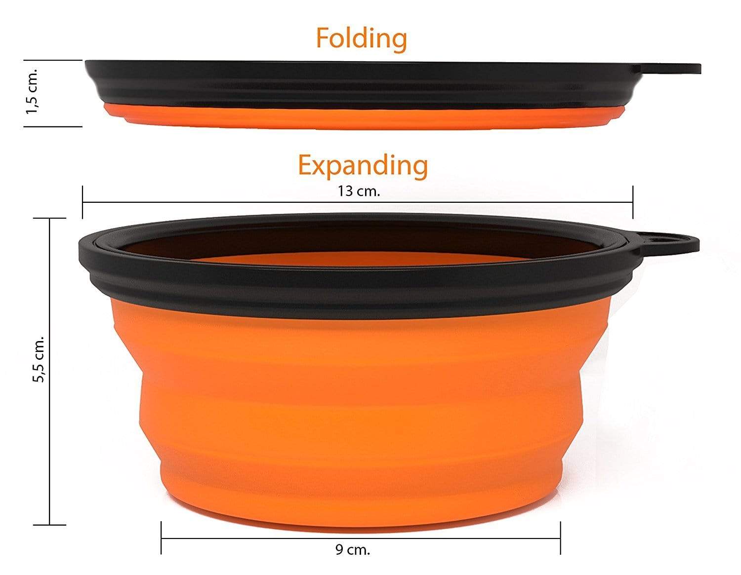 Collapsible Dog Bowl & Training Clicker - Sweetie