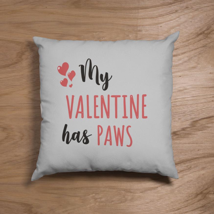 Decorative Cushion My Valentine has Paws - Sweetie