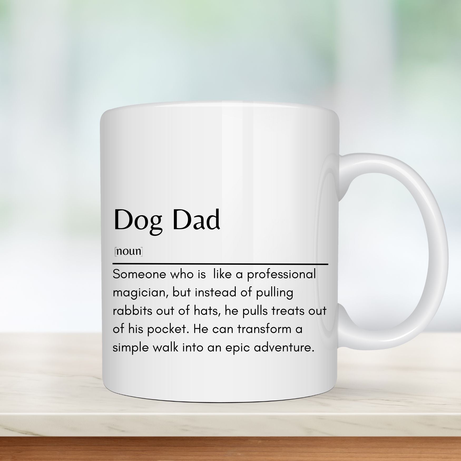 Dog Dad Definition Mug -11oz White Mug - Sweetie