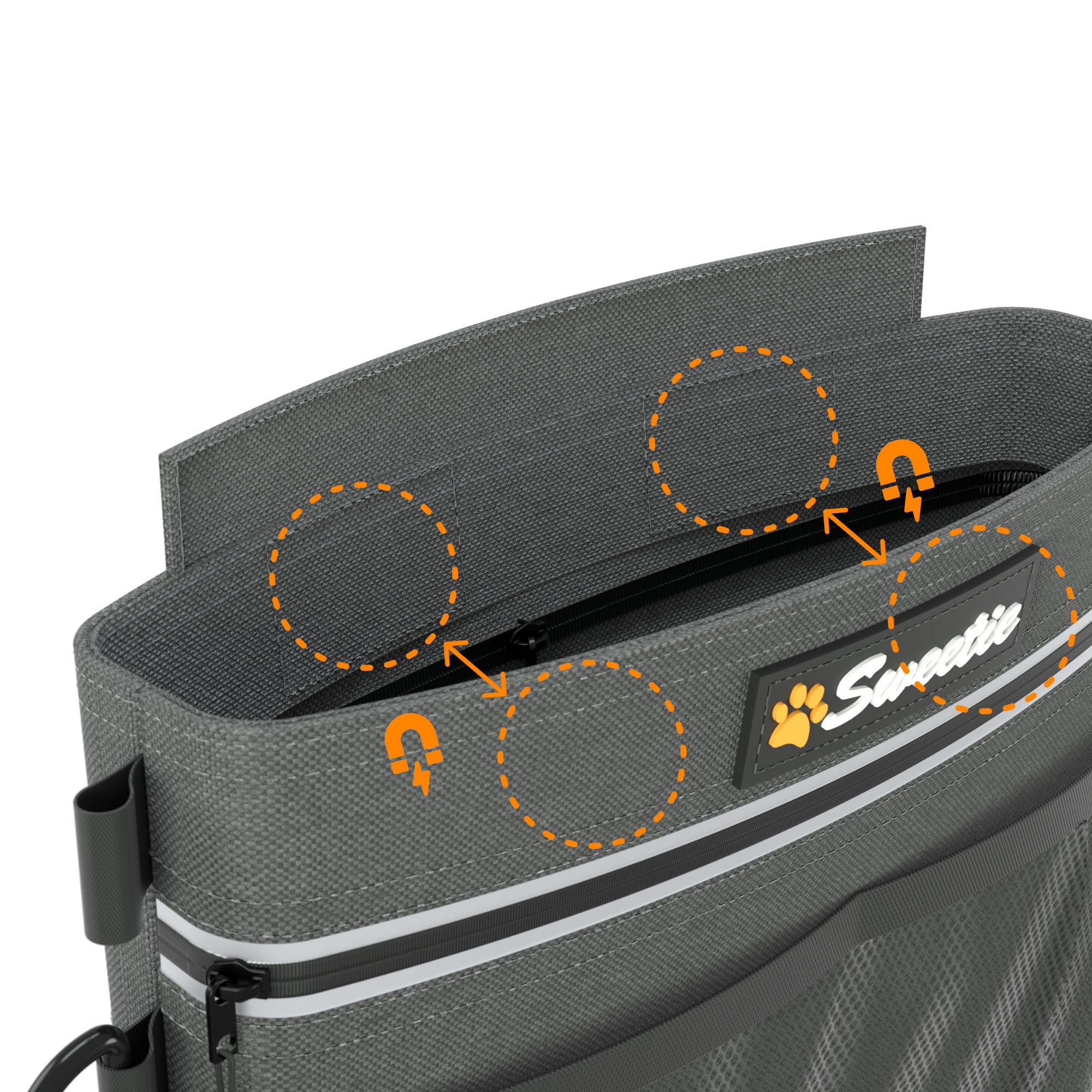 Dog Poop Bag Holder COOWONE Waterproof Dog Walking Bag - Crossbody Treat Pouch For Pet Training, Holds Poop Bags, Phone, Keys (Black) Crossbody Treat Pouch With Waste Bag Dispenser