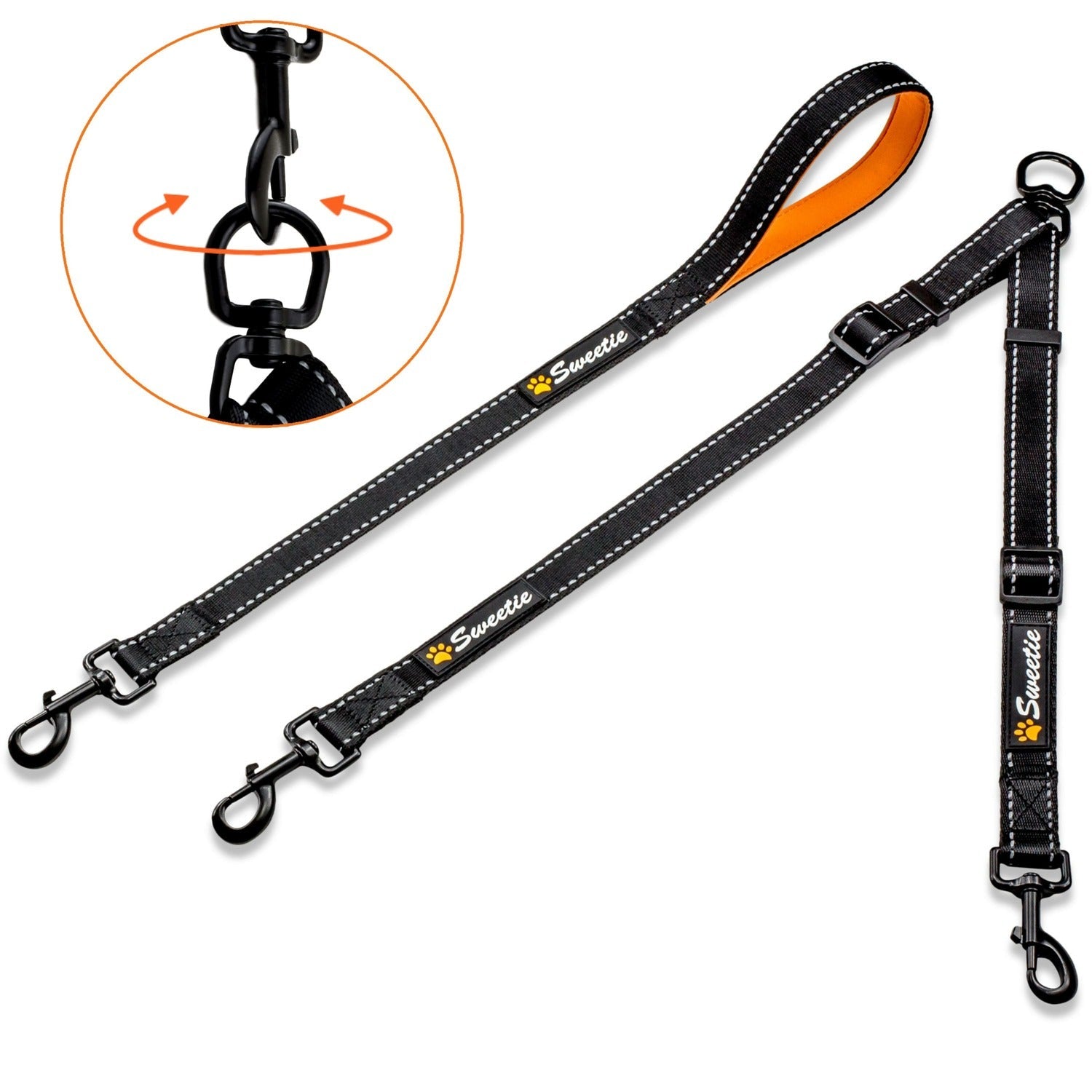 Double Dog Lead Adjustable - Sweetie