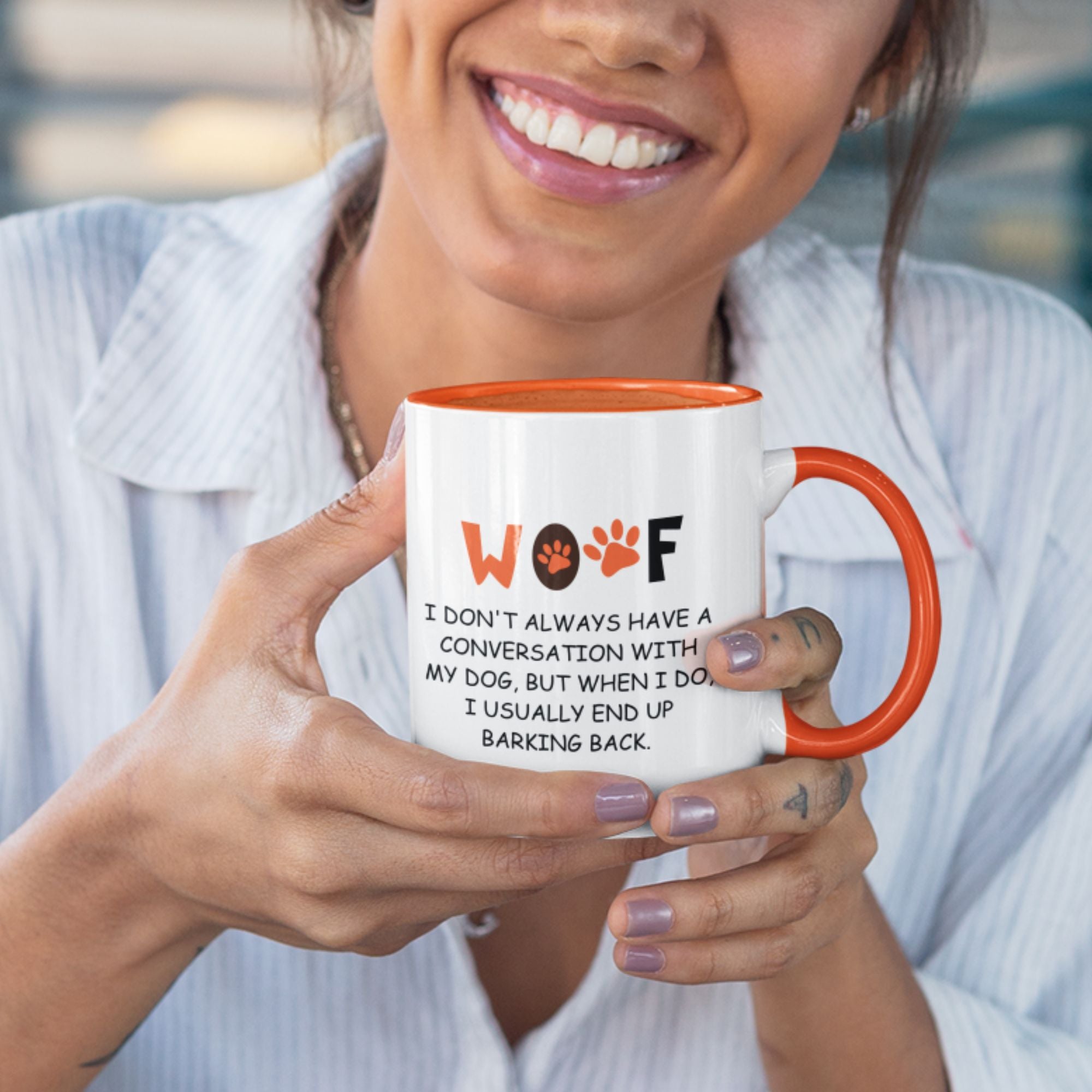 Funny Mug Woof - Dog Lover Gift Mug 11oz - Sweetie
