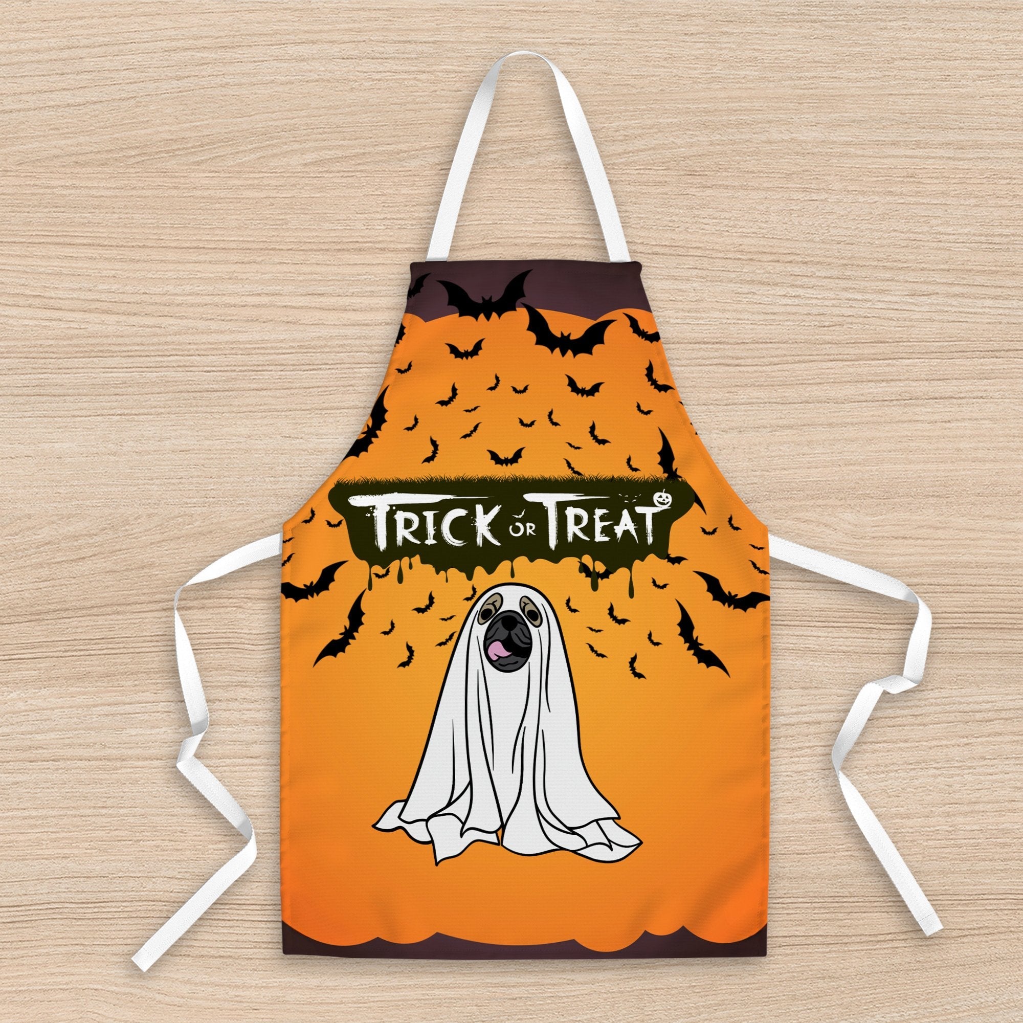 Ghost Pup Trick or Treat Halloween Apron - Sweetie