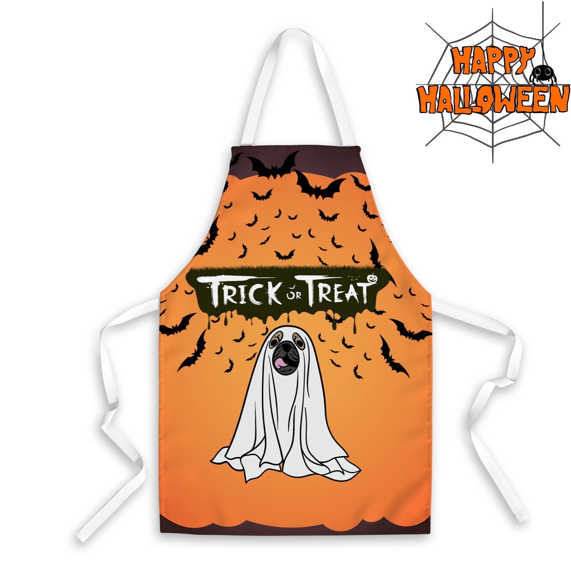 Ghost Pup Trick or Treat Halloween Apron - Sweetie
