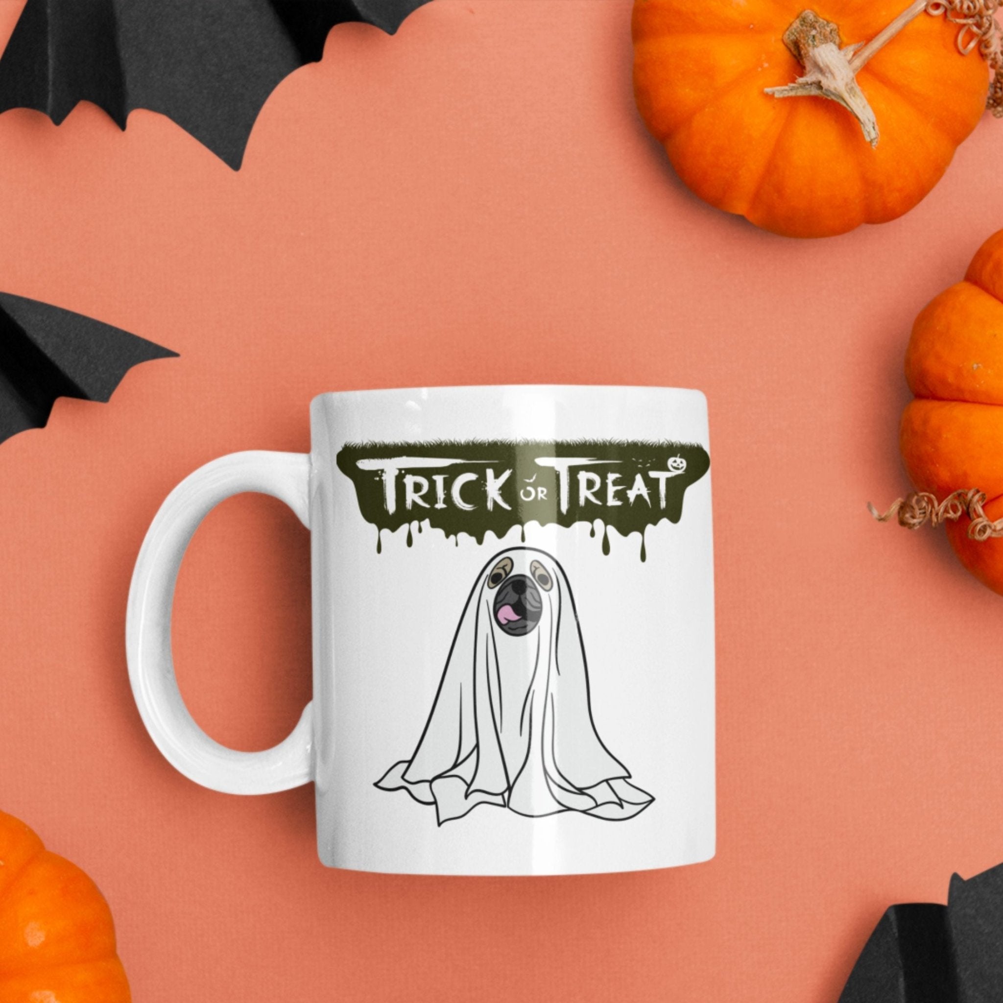 Ghostly Pup Trick or Treat Mug-11oz - Sweetie