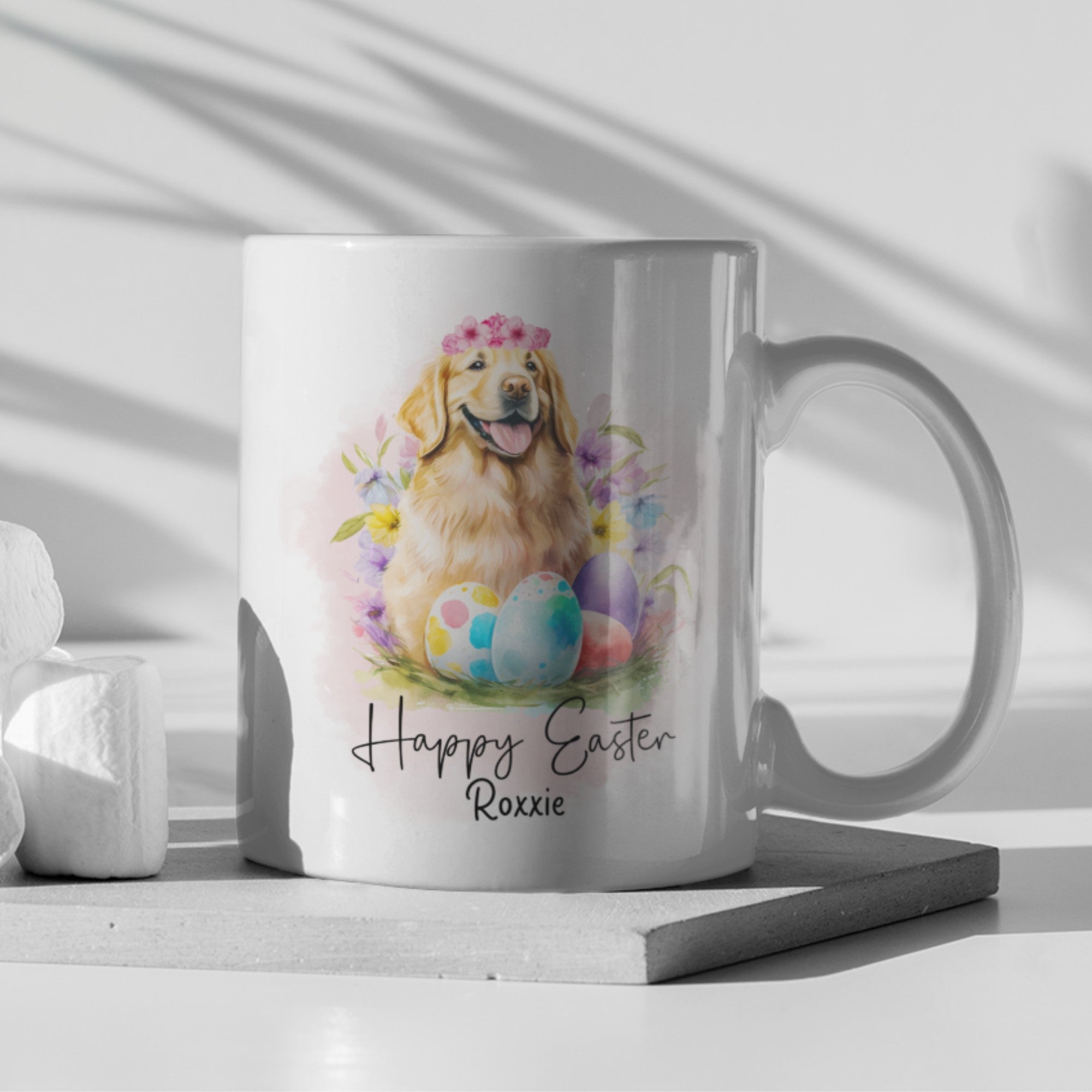 Happy Easter Personalised Golden Mug - Sweetie