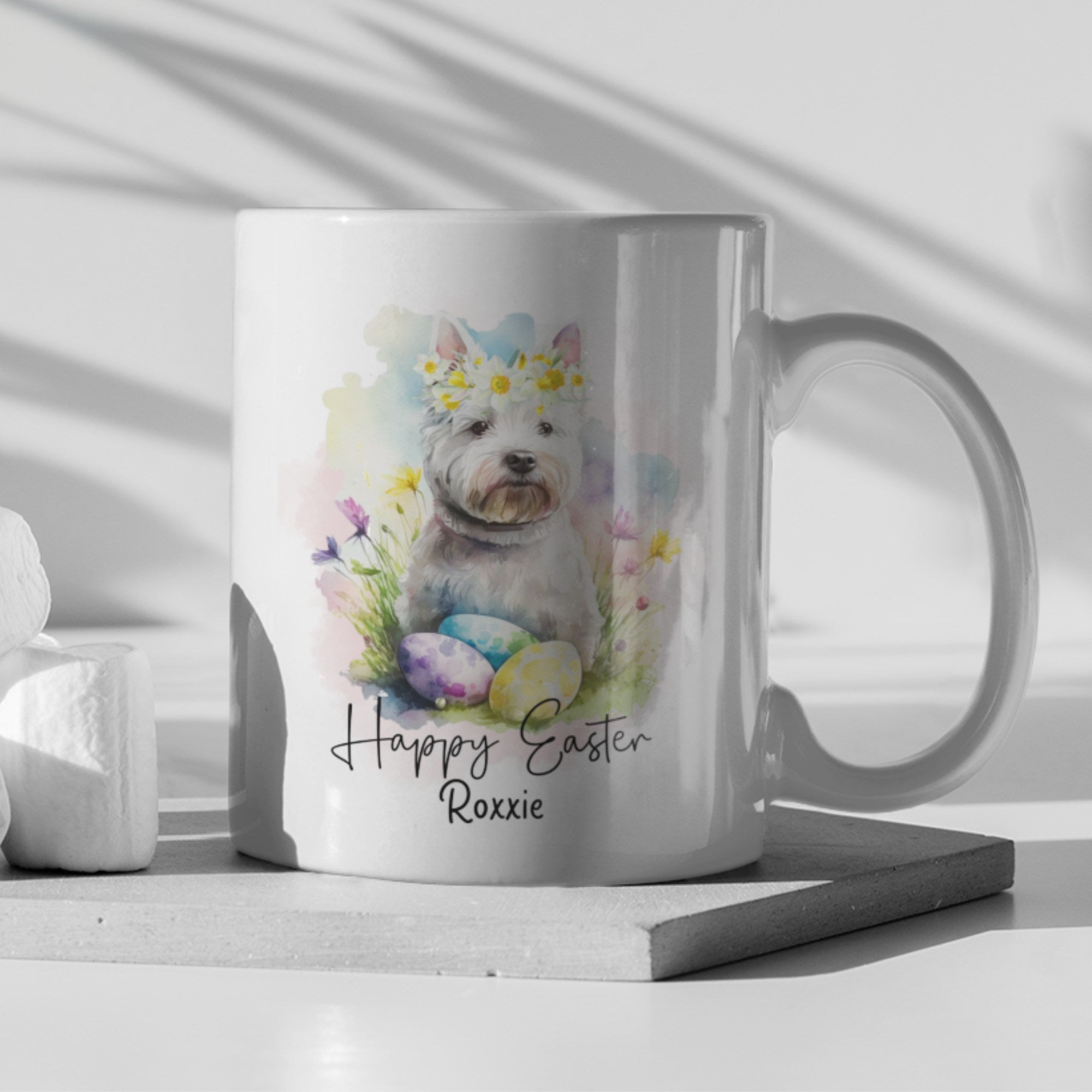 Happy Easter Personalised Westie's Mug - Sweetie