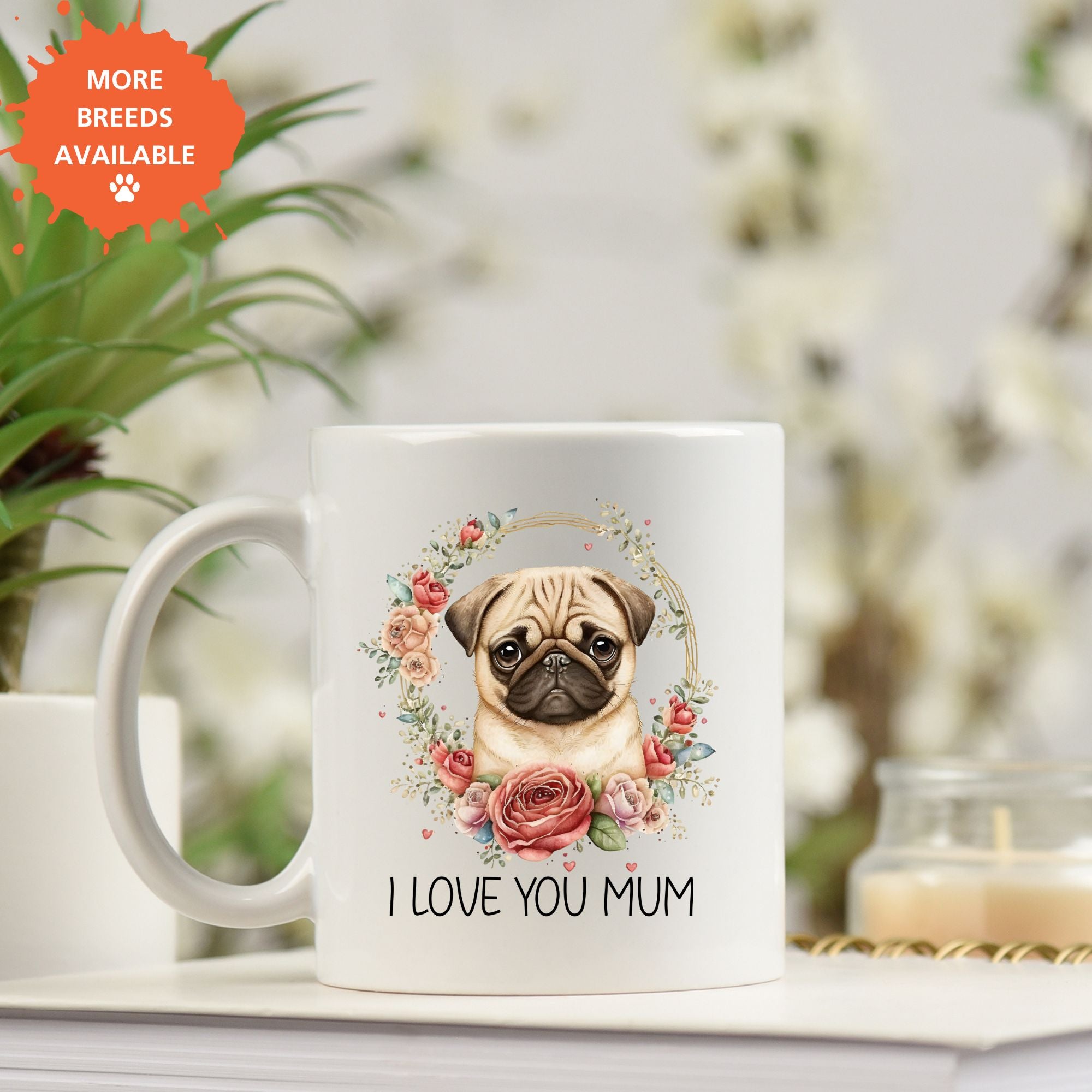 I Love You Mum Mug-11oz White Ceramic Mug - Sweetie