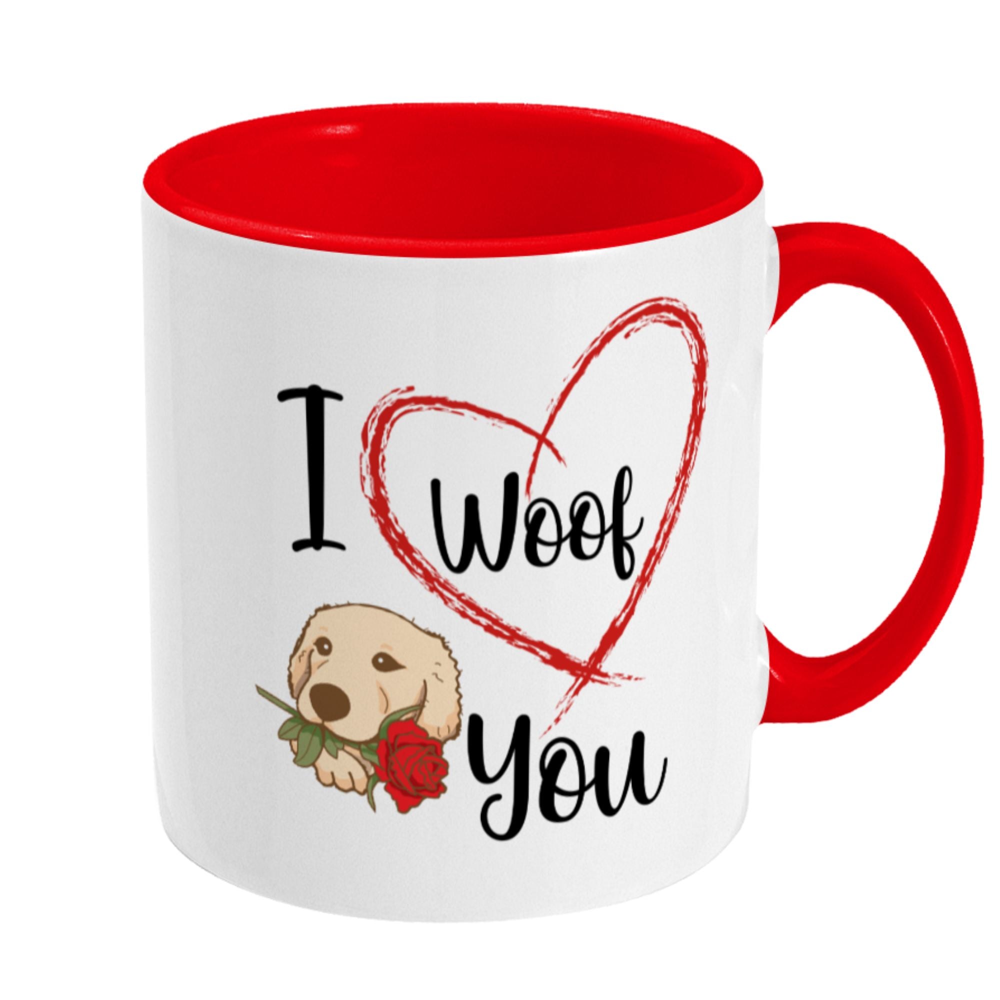 I Woof You Mug-Golden Retriever Dog Mug - Sweetie