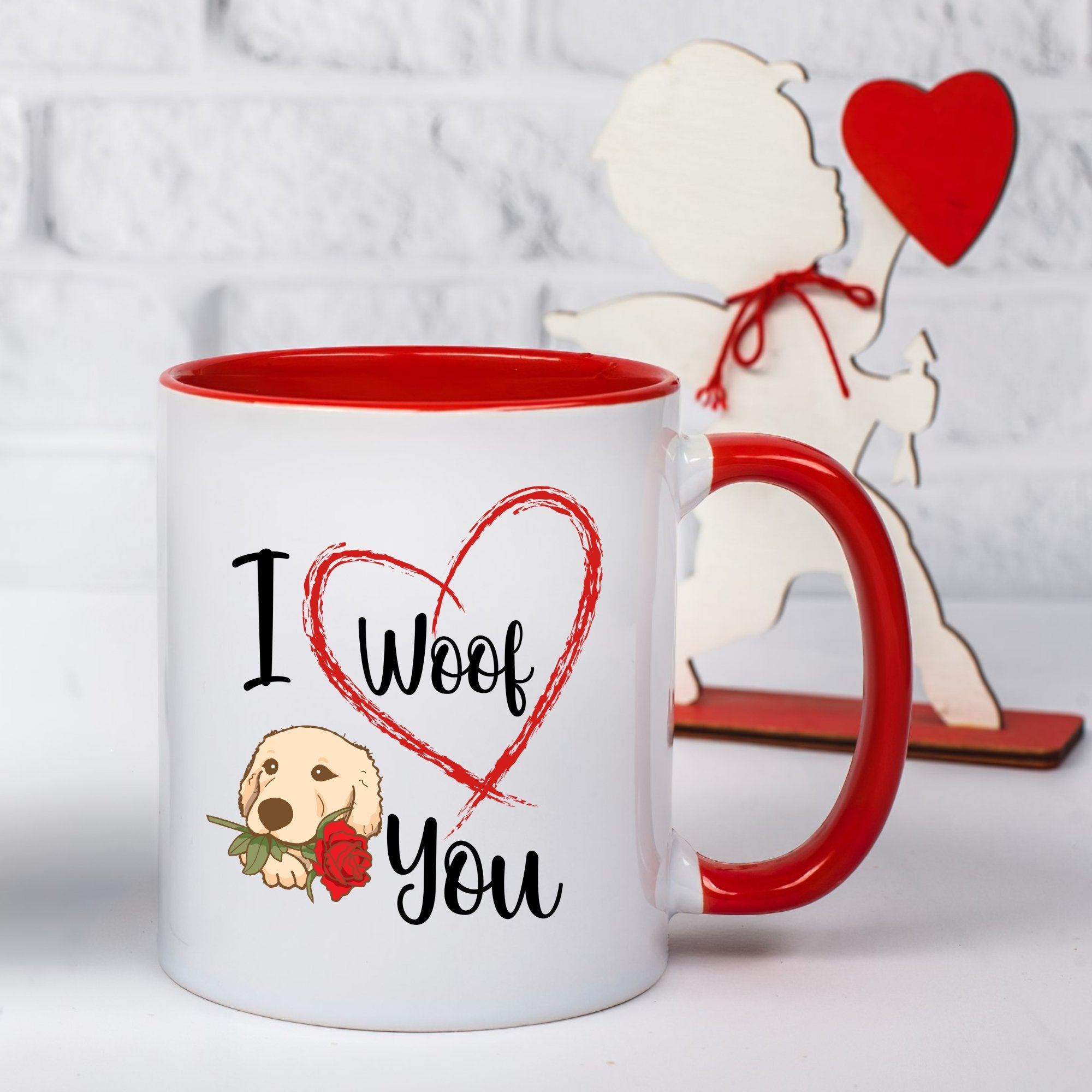 I Woof You Mug-Golden Retriever Dog Mug - Sweetie