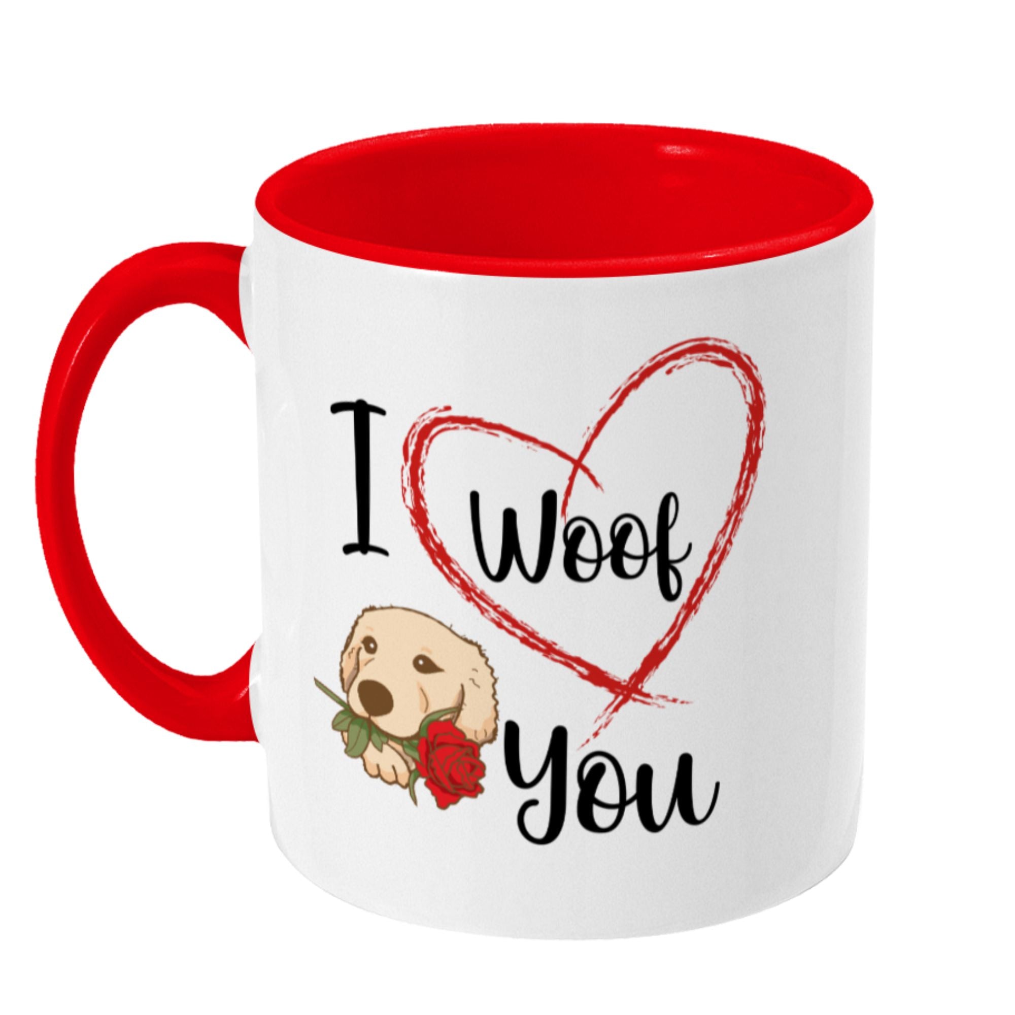 I Woof You Mug-Golden Retriever Dog Mug - Sweetie