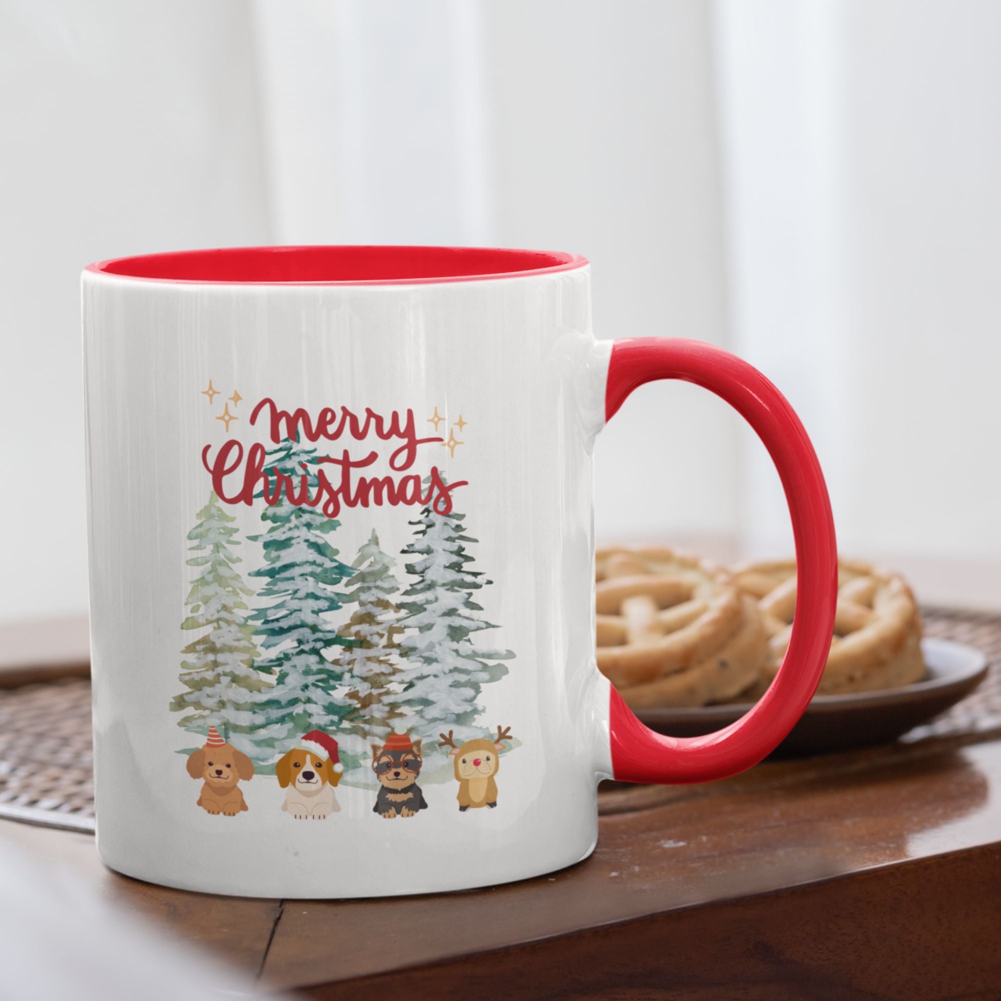 Merry Christmas Puppies Mug Gift - Sweetie