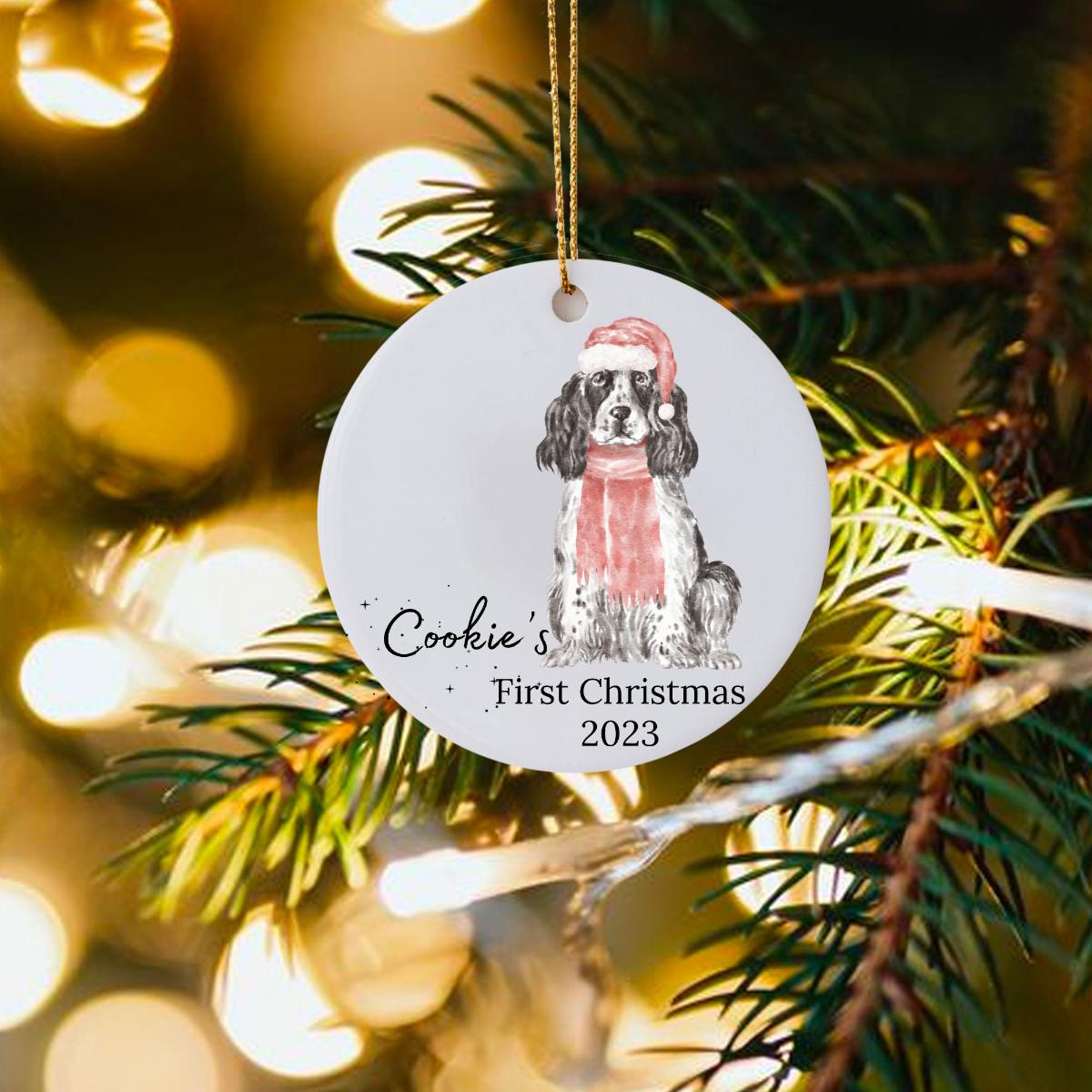 Personalised 1st Dog Christmas Ornament - Sweetie