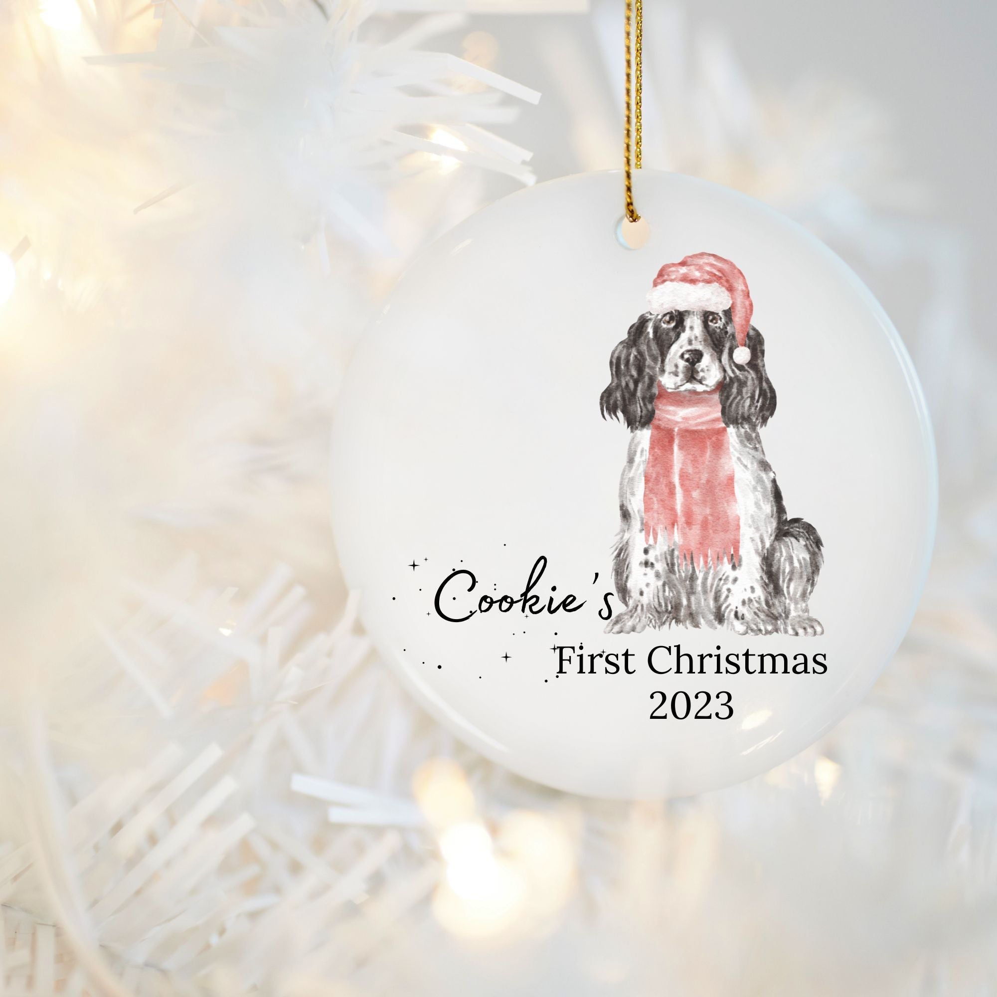 Personalised 1st Dog Christmas Ornament - Sweetie