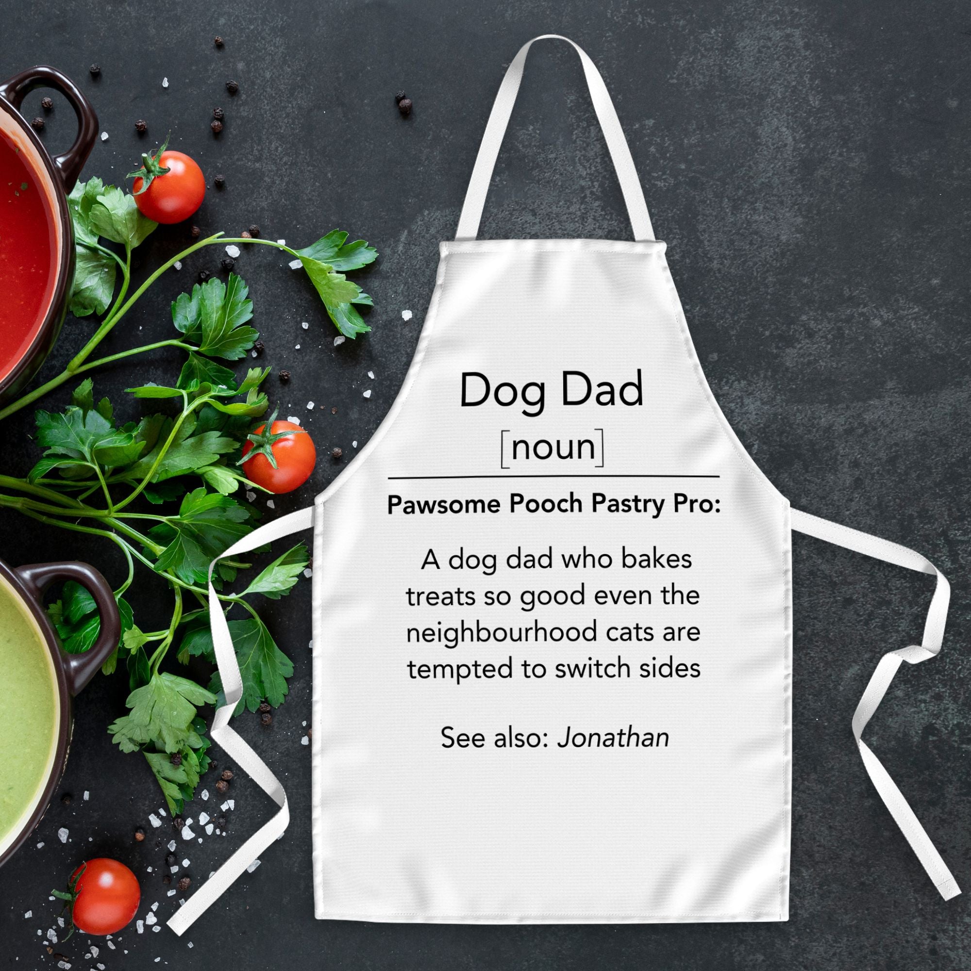 Personalised Apron Dog Dad Definition - Sweetie