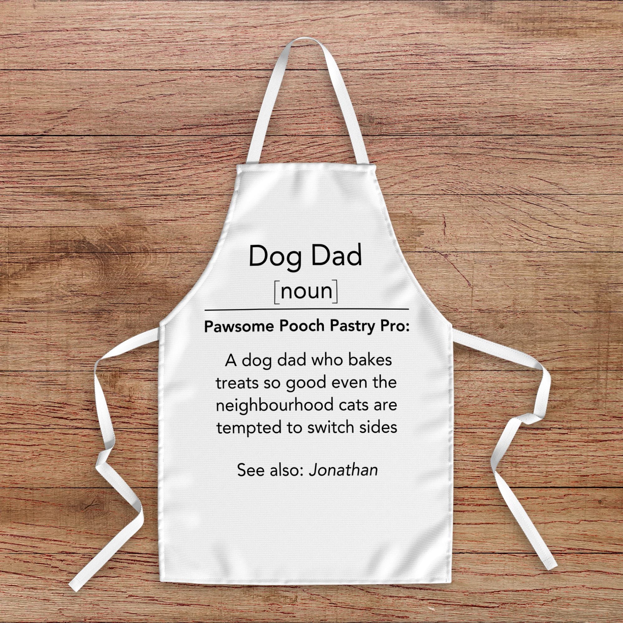 Personalised Apron Dog Dad Definition - Sweetie