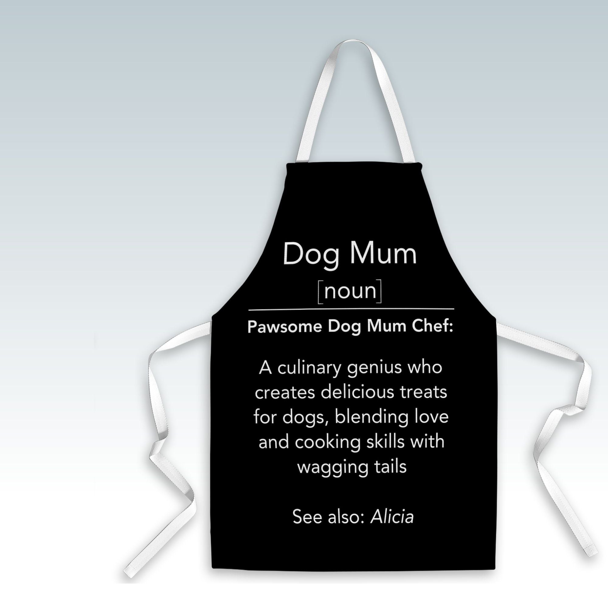 Personalised Apron Dog Mum Definition - Sweetie