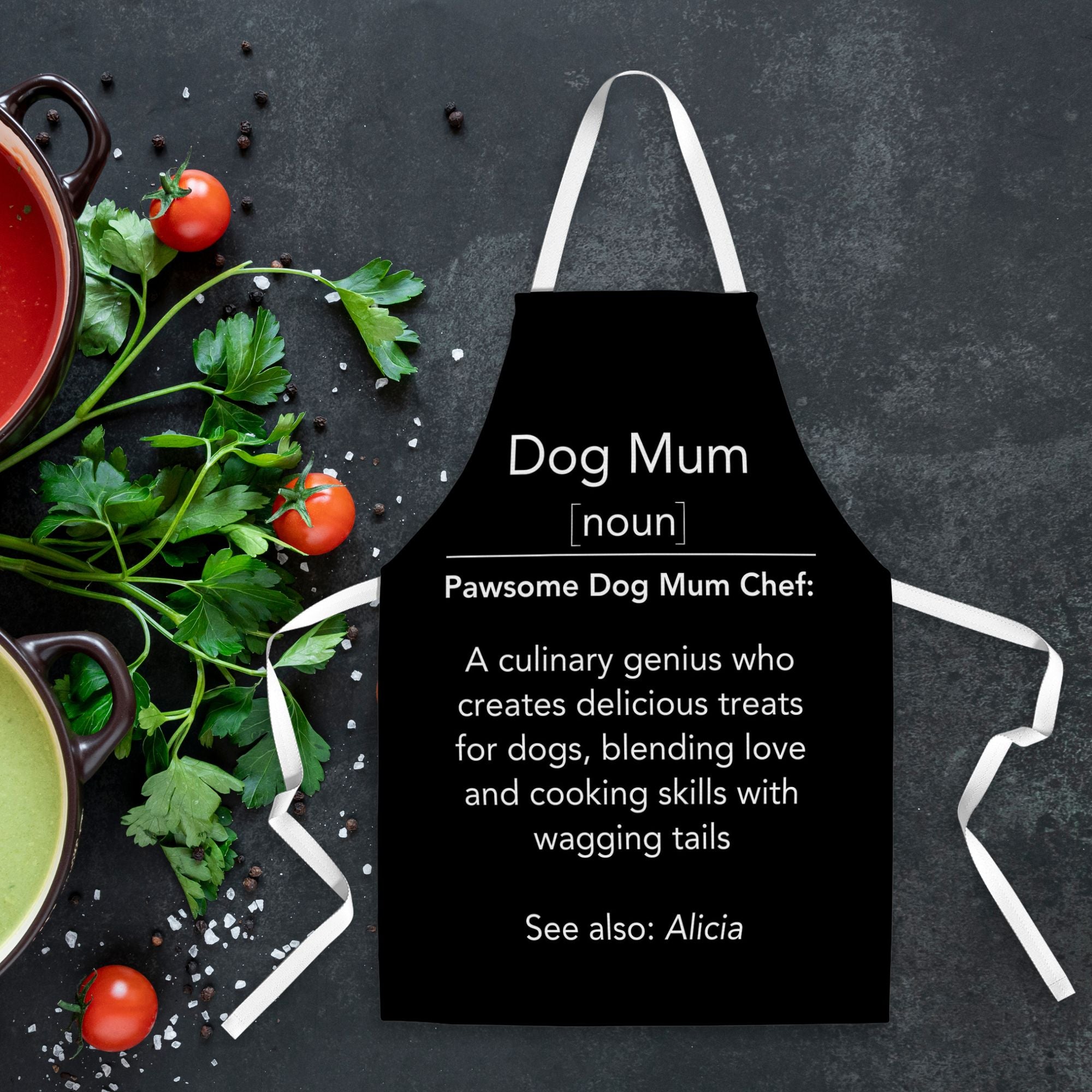 Personalised Apron Dog Mum Definition - Sweetie