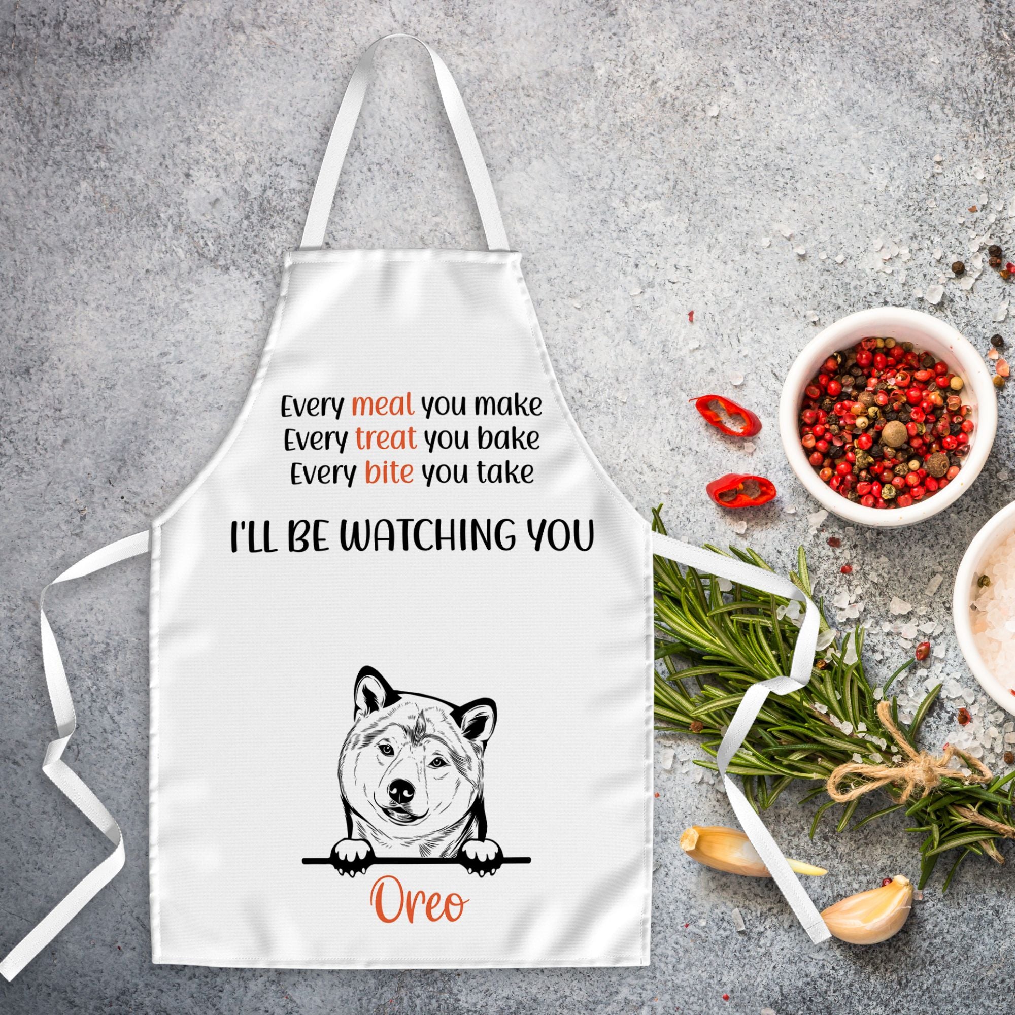 Personalised Apron - Every Meal you Make - Sweetie