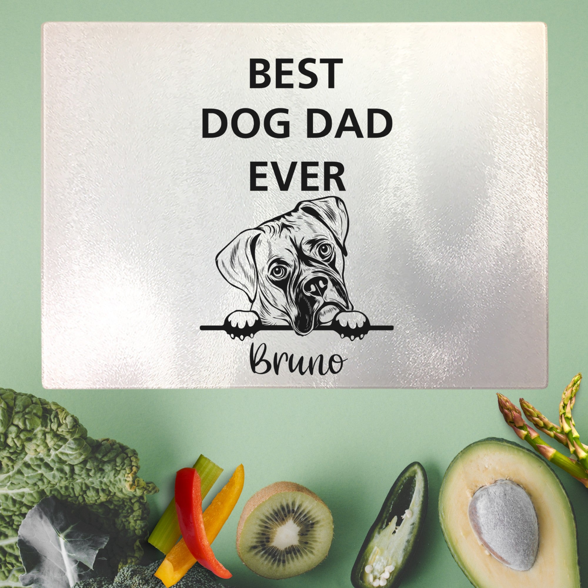 Personalised Chopping Board-Best Dog Dad - Sweetie