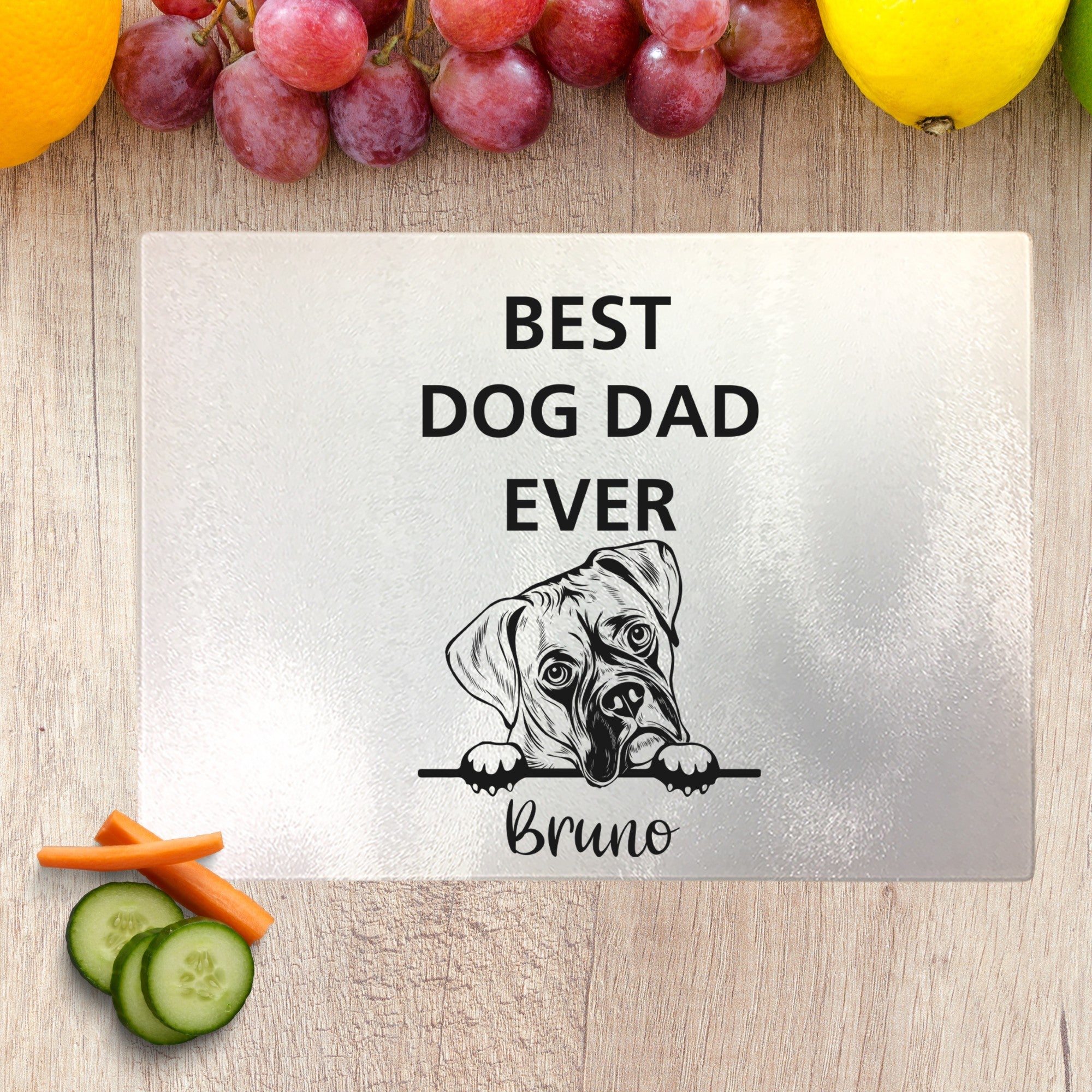 Personalised Chopping Board-Best Dog Dad - Sweetie