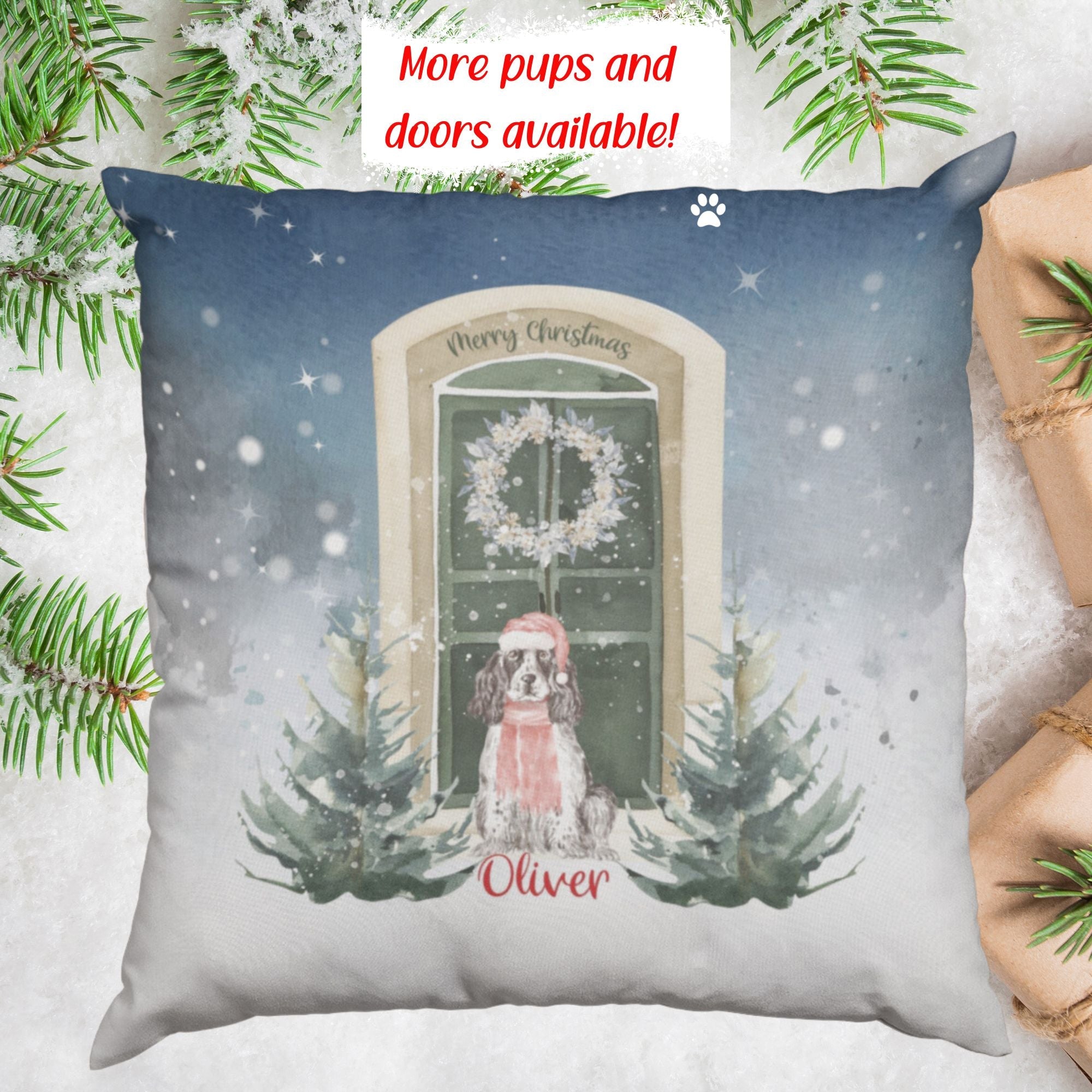 Personalised Christmas Cushion - Sweetie