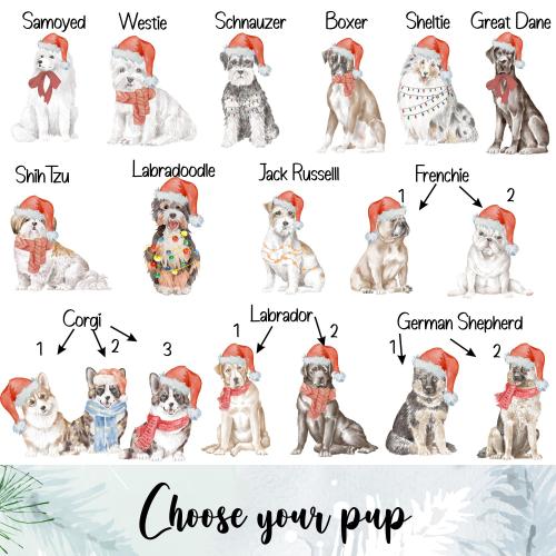 Personalised Christmas Mug Dog Balloon - Sweetie