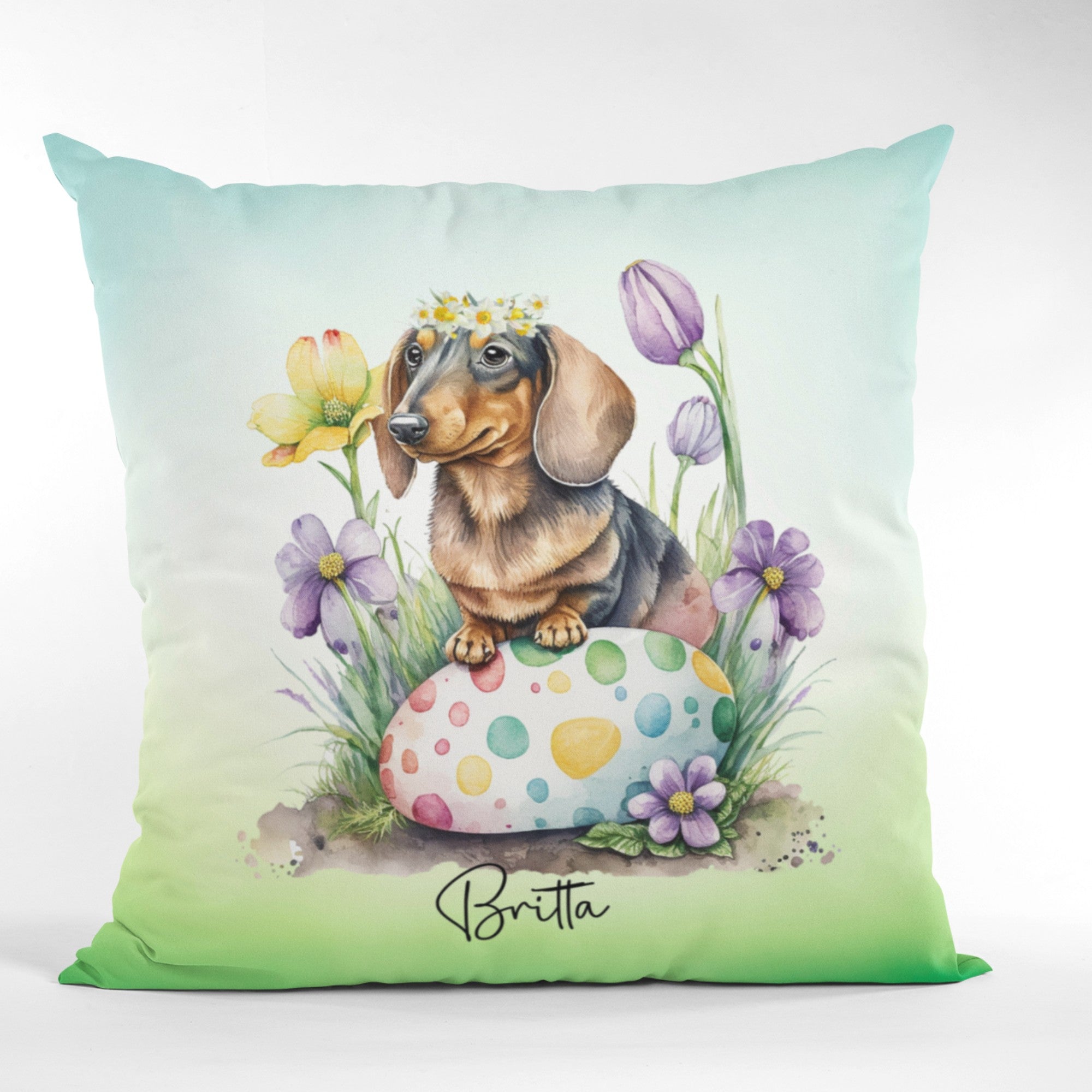 Personalised Dachshund Decorative Cushion - Sweetie