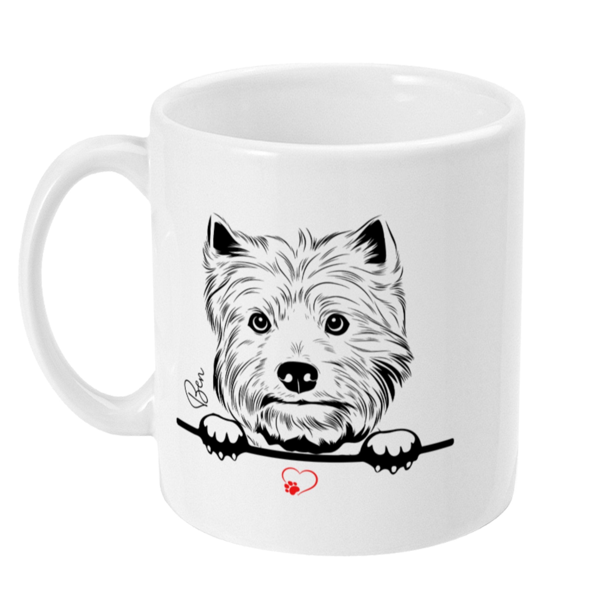 Personalised Dog Name 11oz Ceramic Mug - Sweetie