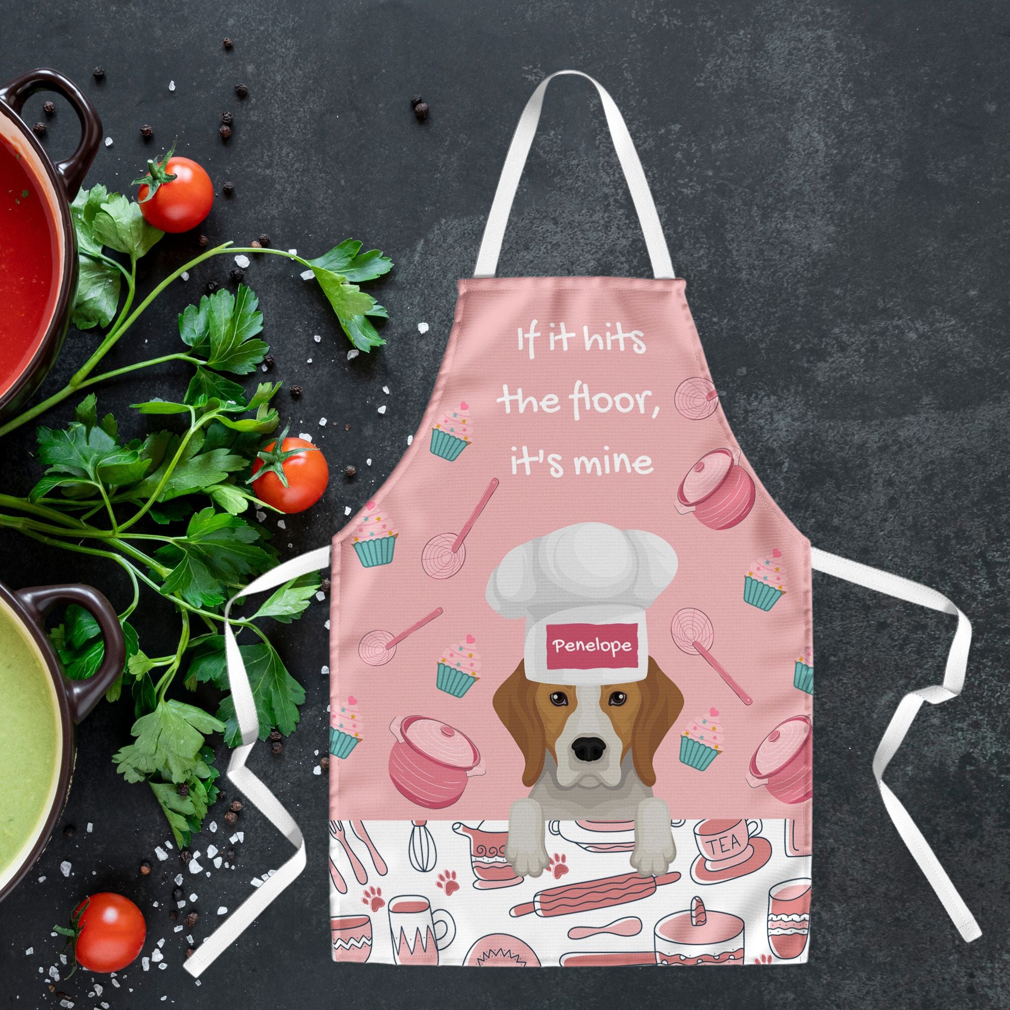 Personalised Dog Name Apron Funny Gift - Sweetie