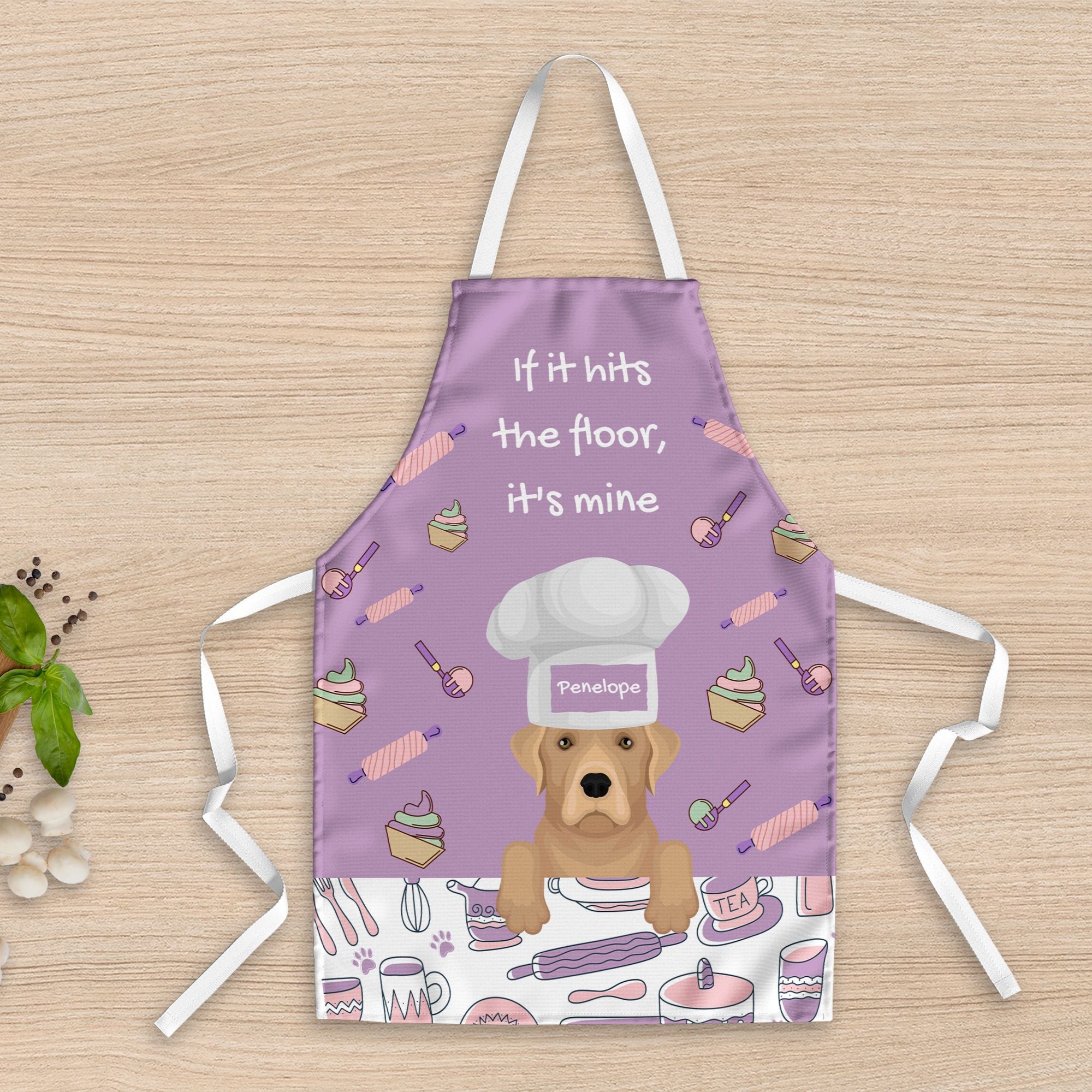 Personalised Dog Name Apron Funny Gift - Sweetie