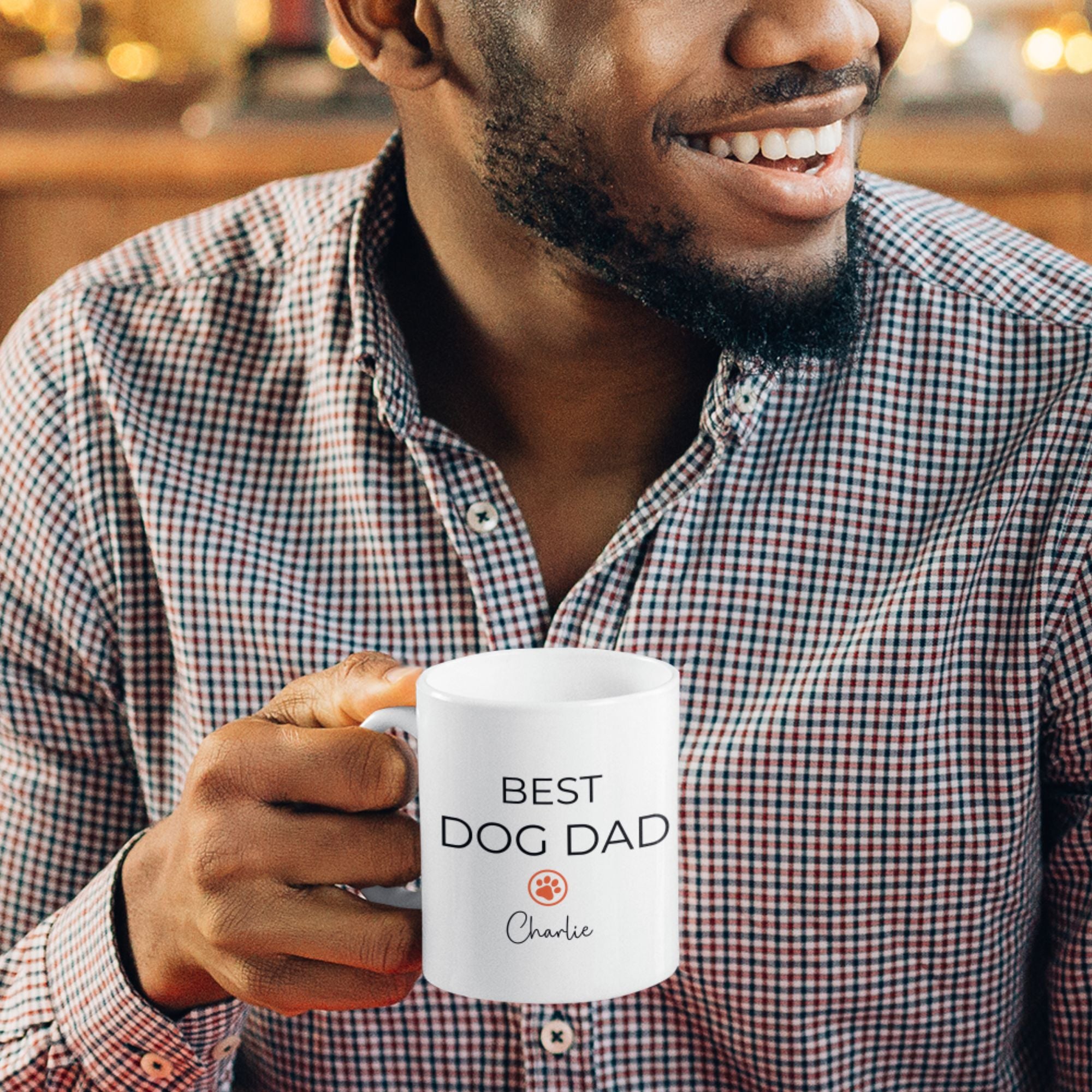 Personalised Mug Best Dog Dad & Dog Name - Sweetie