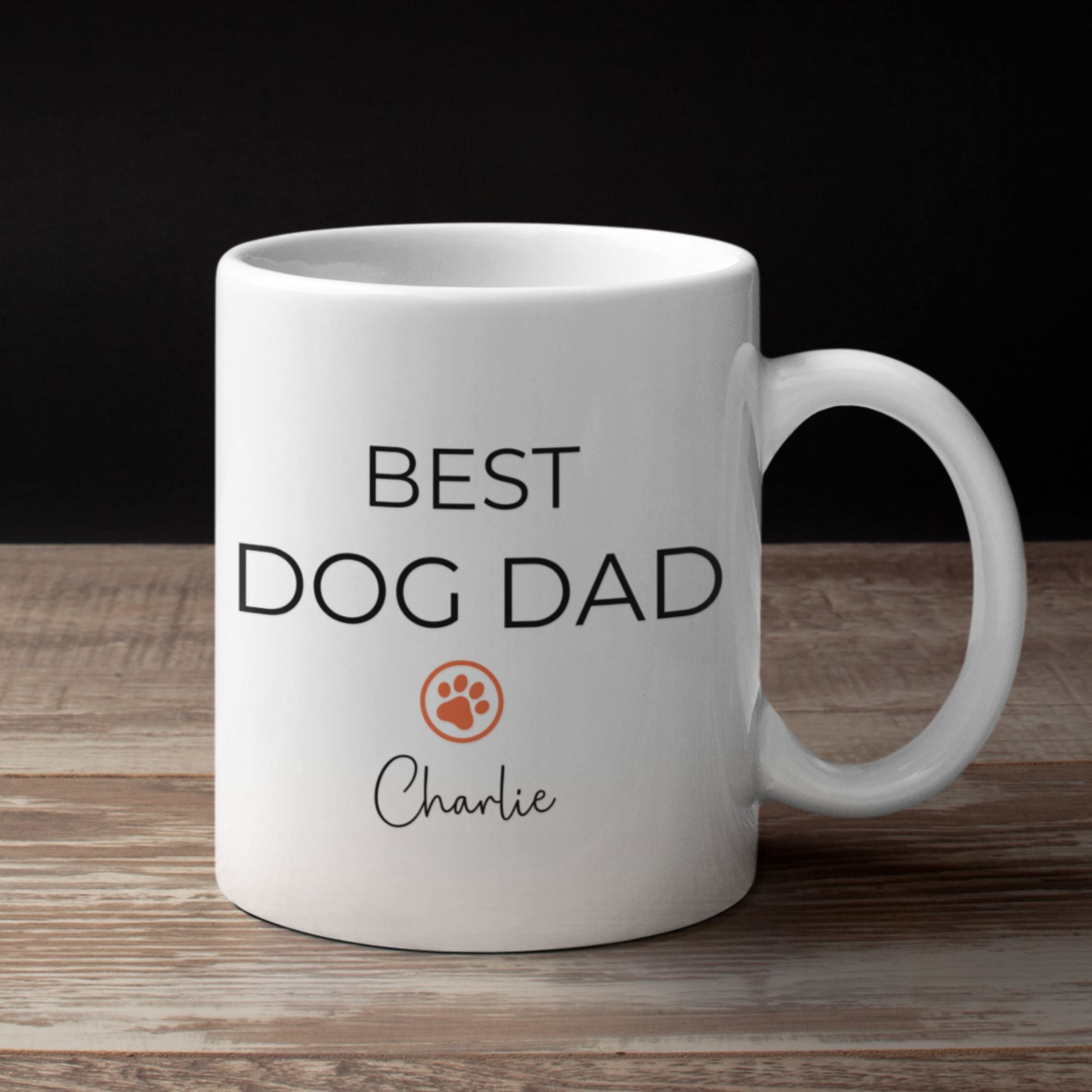 Personalised Mug Best Dog Dad & Dog Name - Sweetie