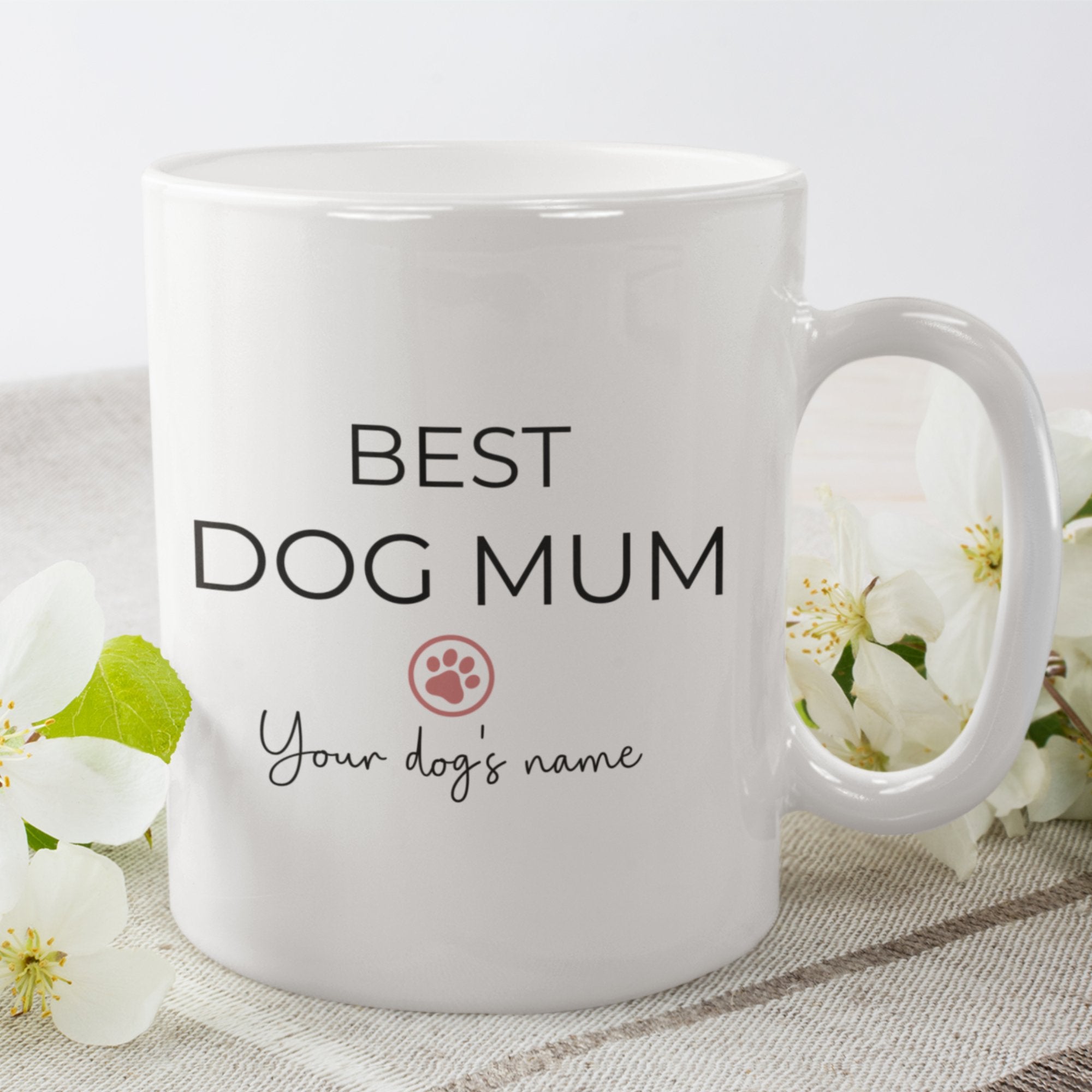 Personalised Mug Best Dog Mum & Dog Name - Sweetie