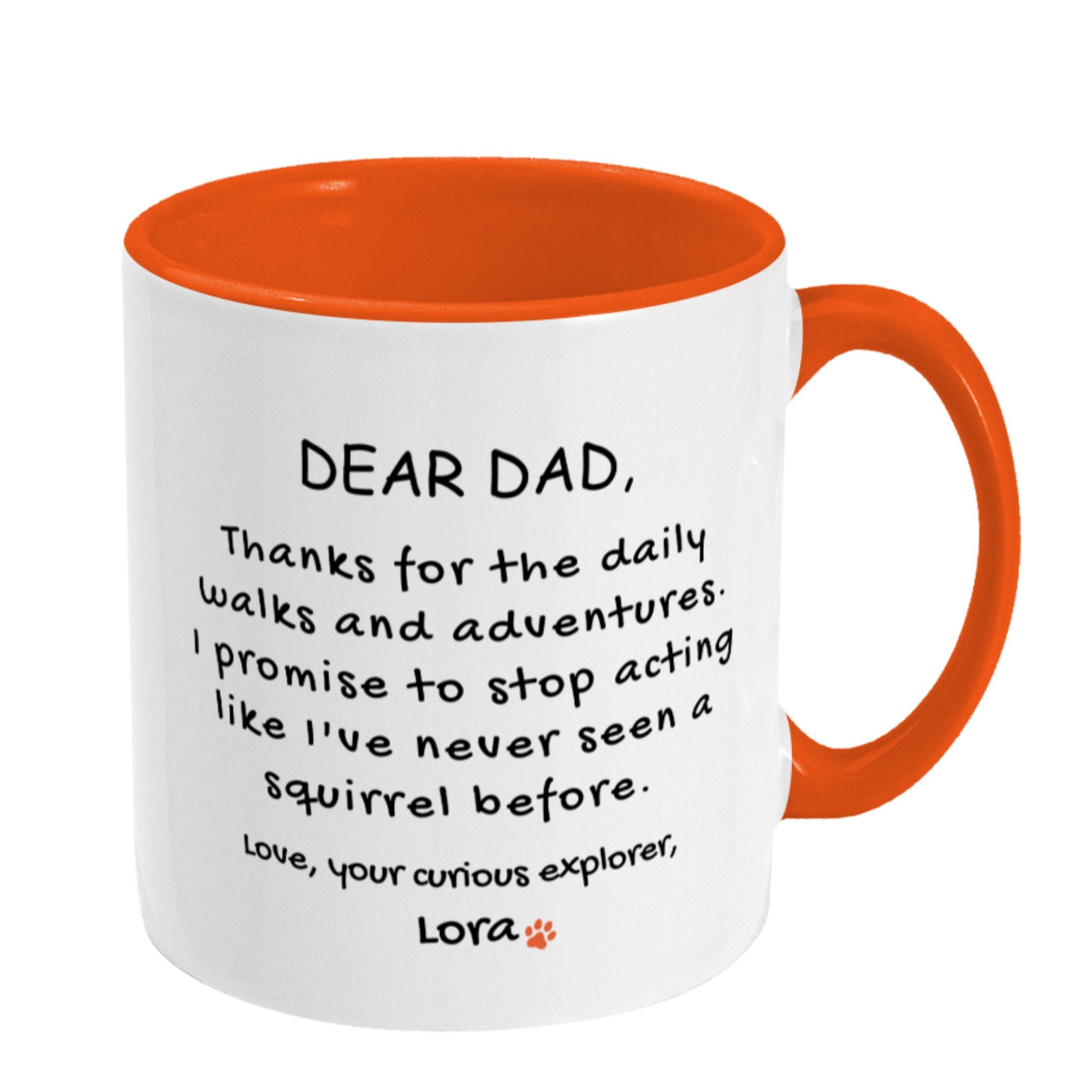 Personalised Name Funny Dear Dad Mug - Sweetie