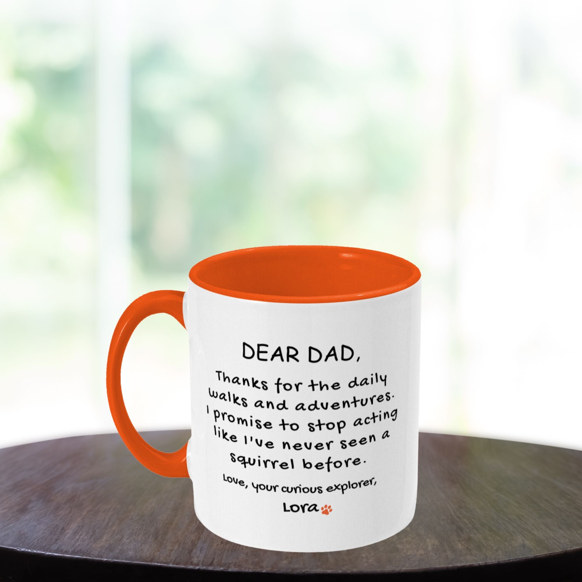 Personalised Name Funny Dear Dad Mug - Sweetie