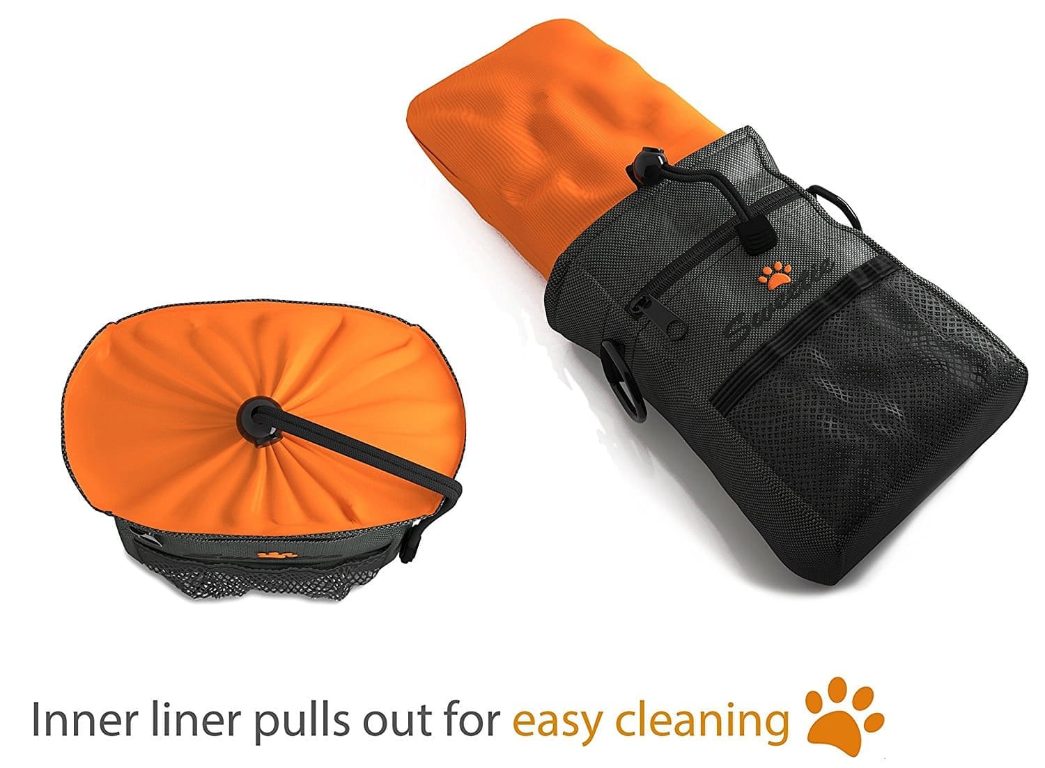 Premium Dog Treat Pouch Bag for Walking & Training, with Poop Bag Holder, Collapsible Bowl & Free Clicker - Perfect Puppy Kit - Sweetie