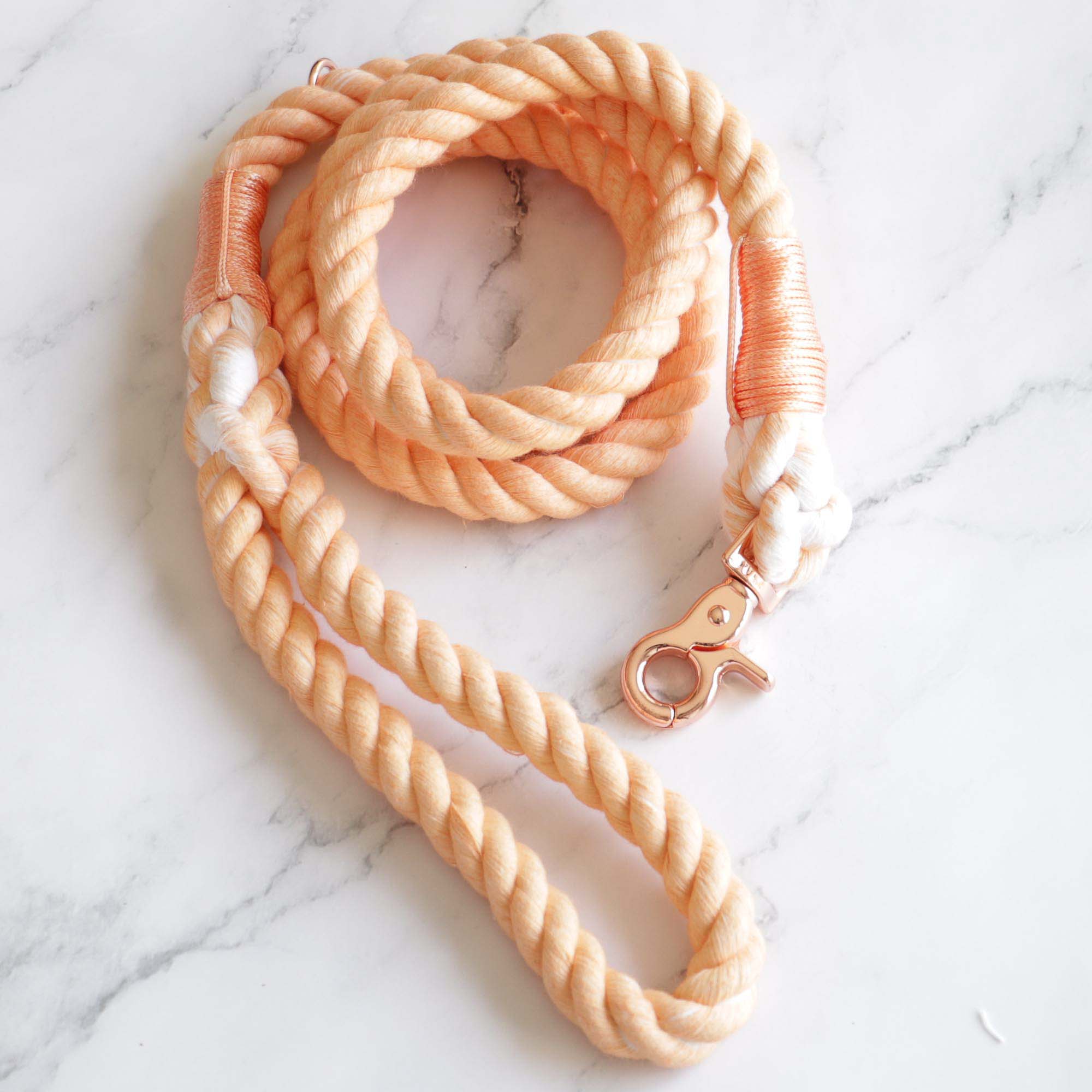 Rope Lead - Tint of orange - Sweetie