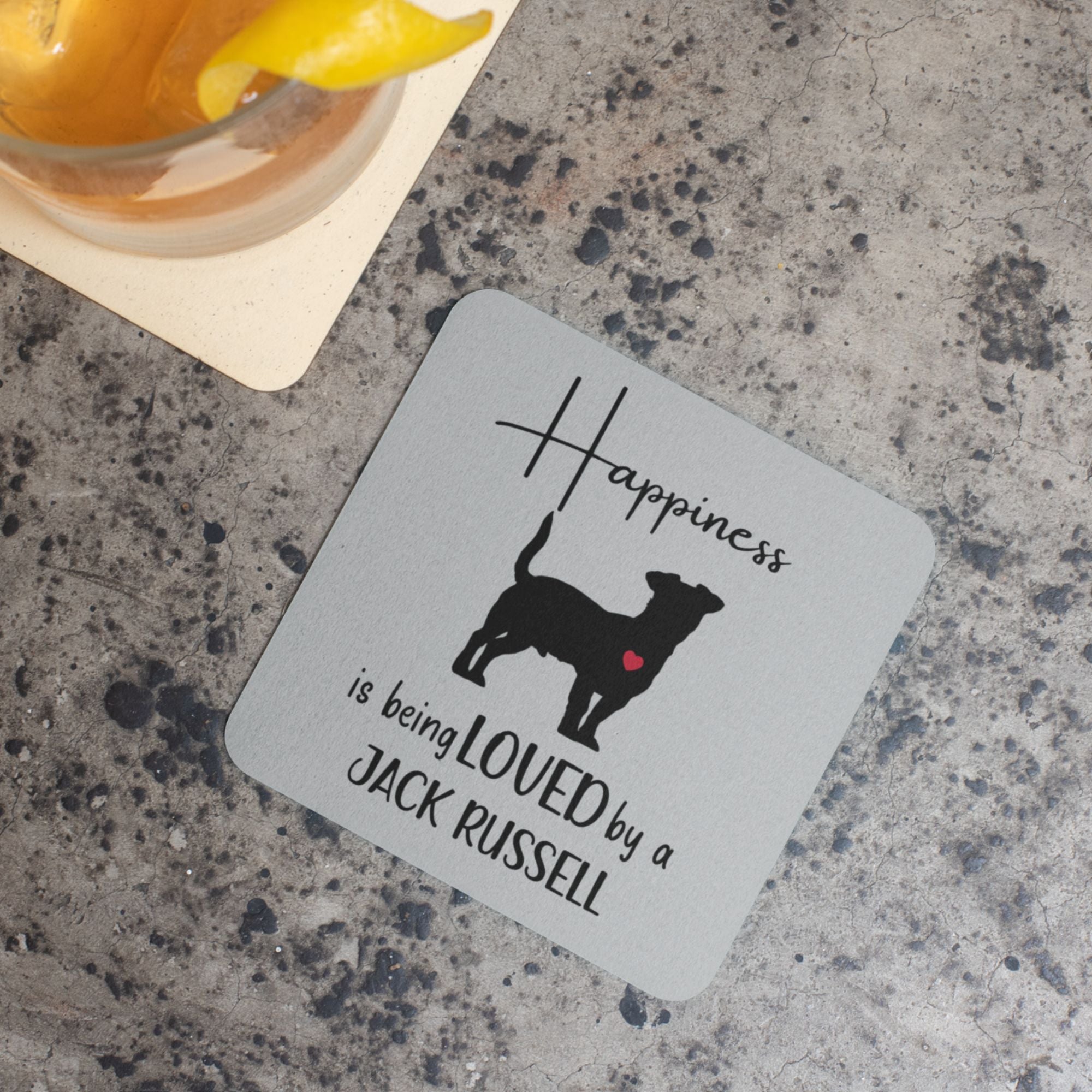 Set of 4 Coasters Dog Lover Gift - Sweetie